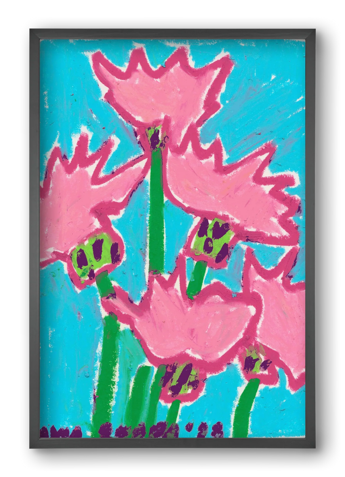 Wild Pink Flowers - artbridge