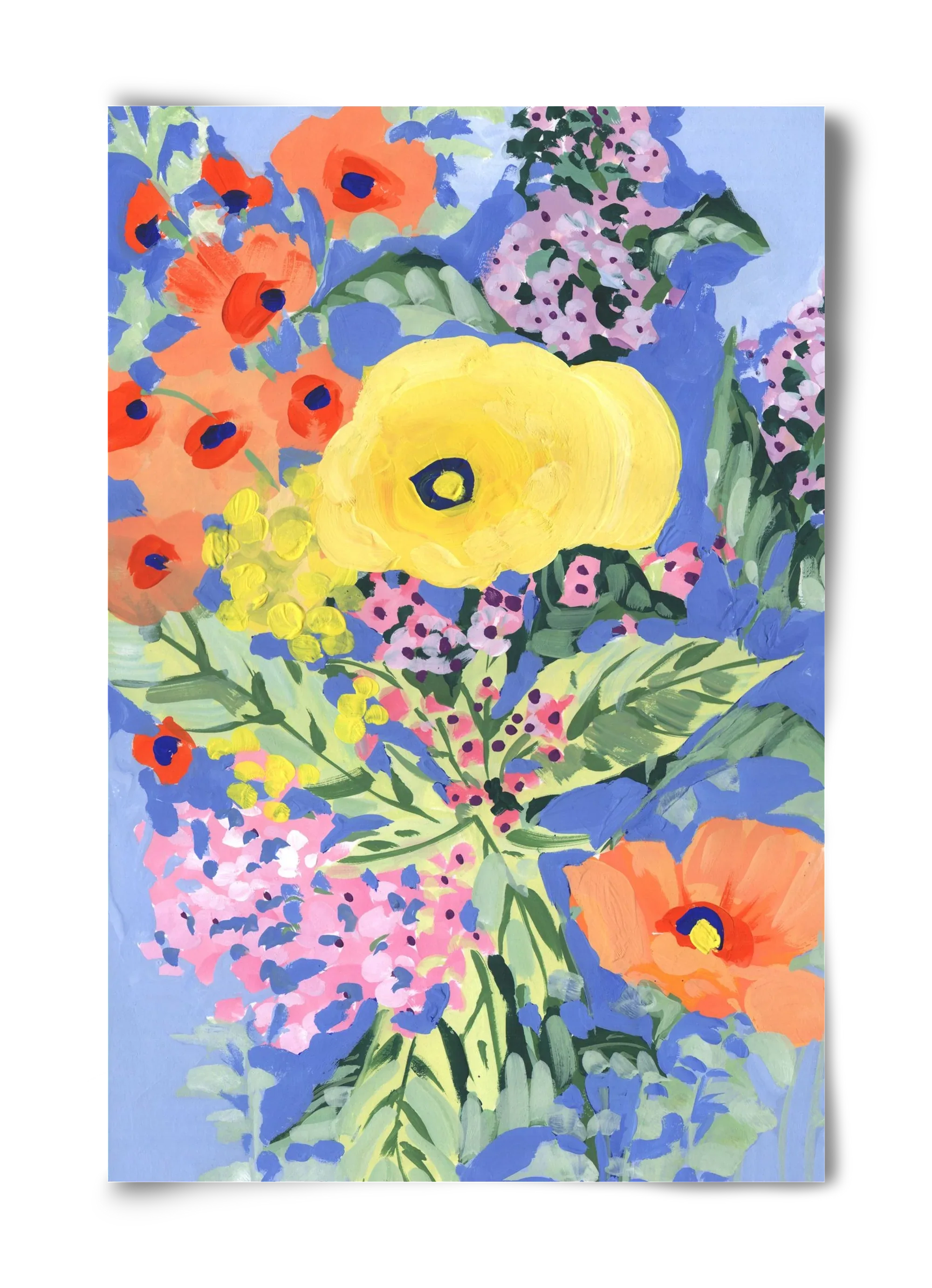 Yellow and orange poppies - artbridge