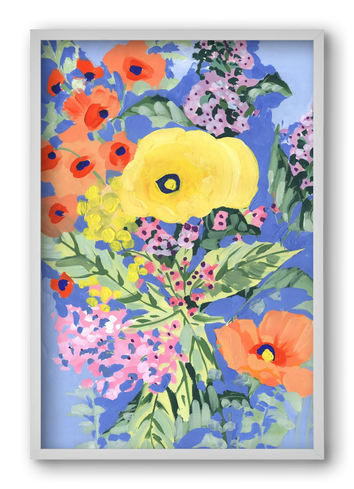Yellow and orange poppies - artbridge