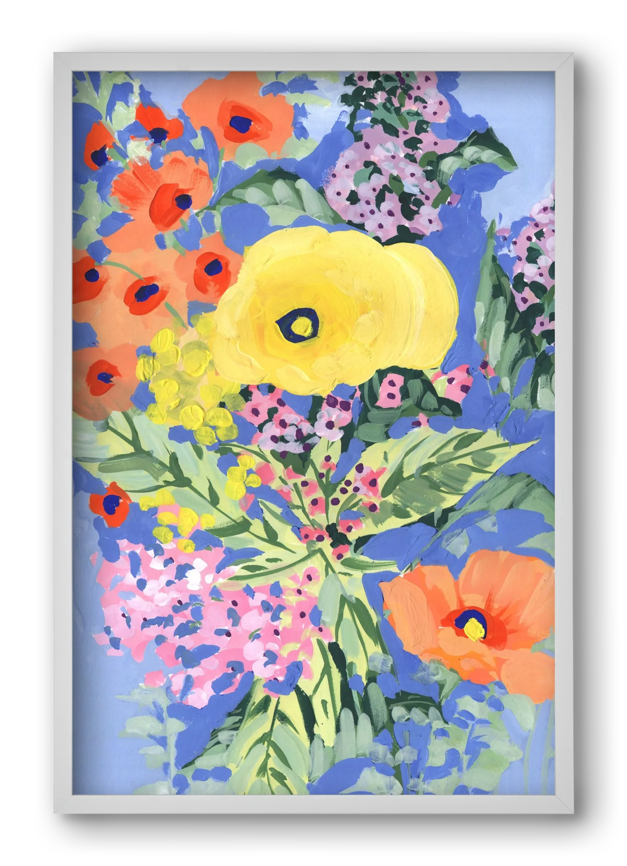 Yellow and orange poppies - artbridge