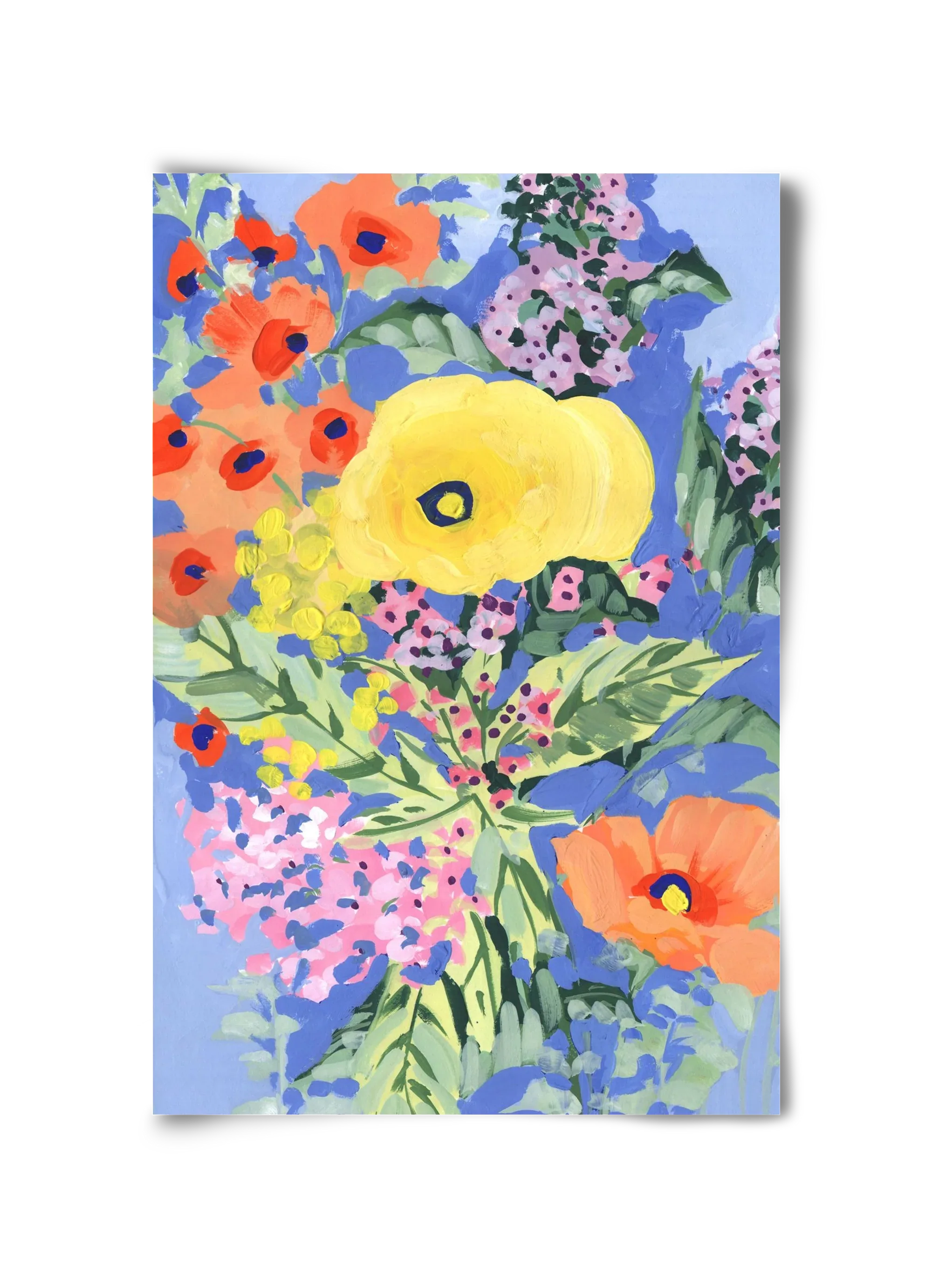 Yellow and orange poppies - artbridge