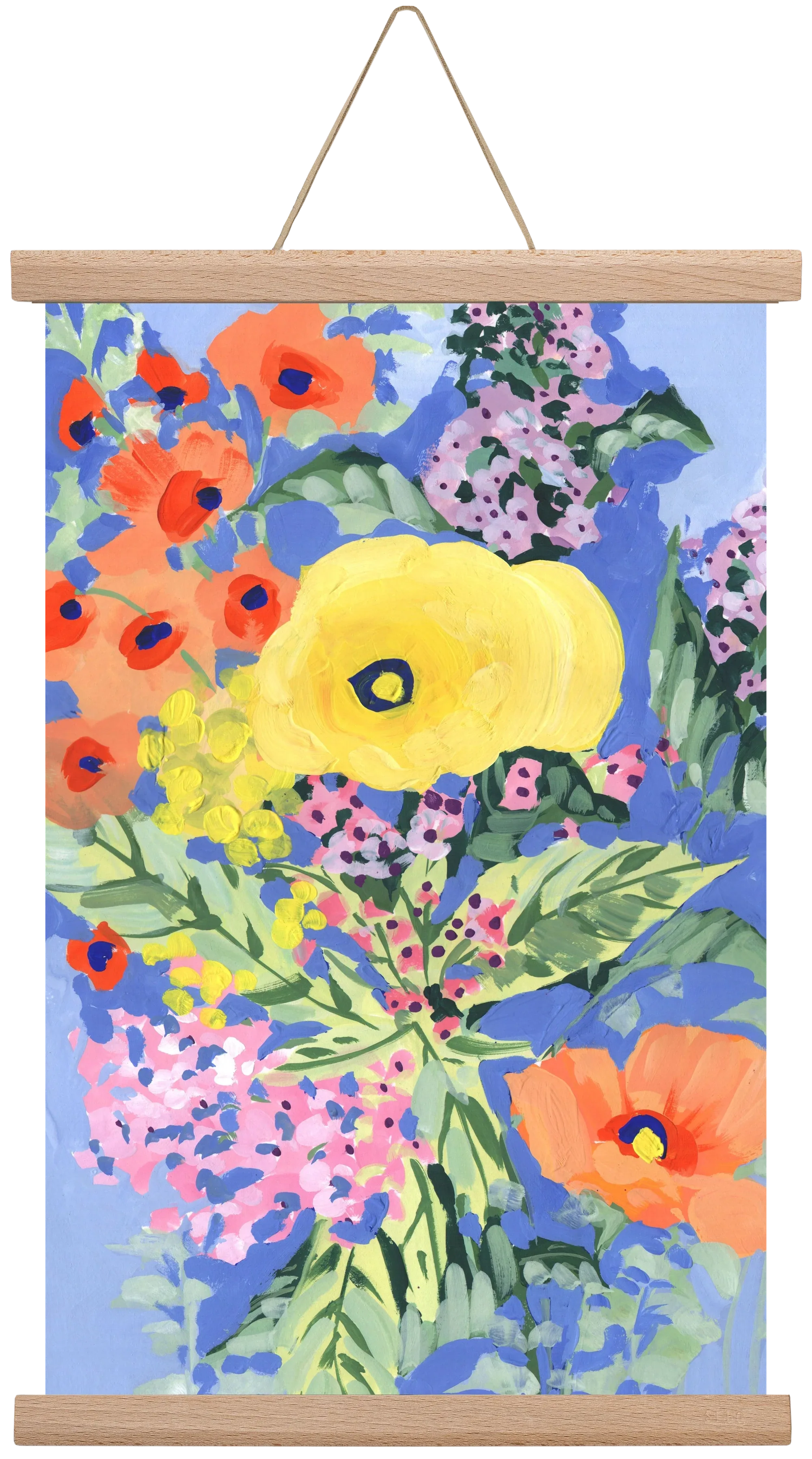 Yellow and orange poppies - artbridge