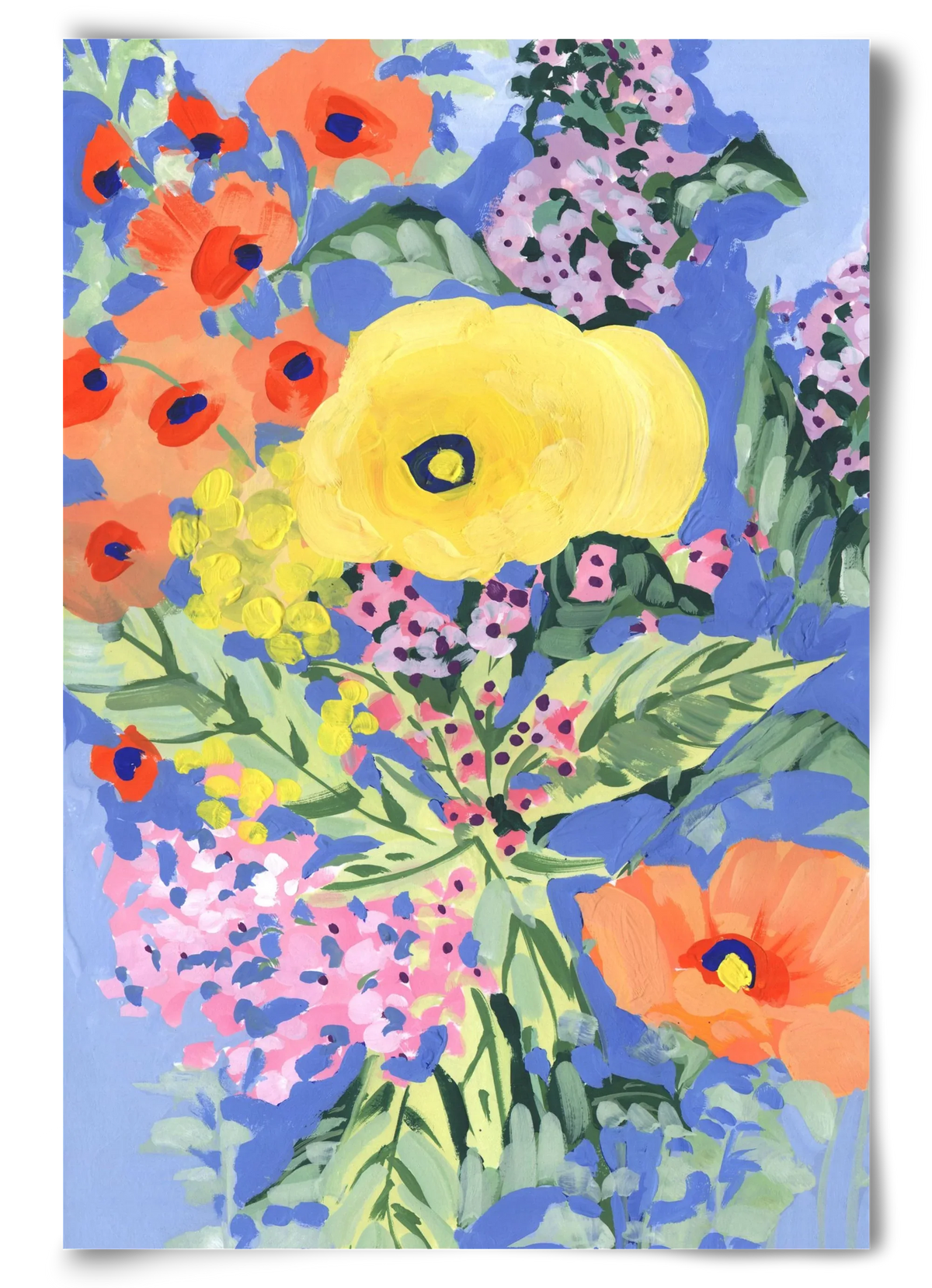 Yellow and orange poppies - artbridge