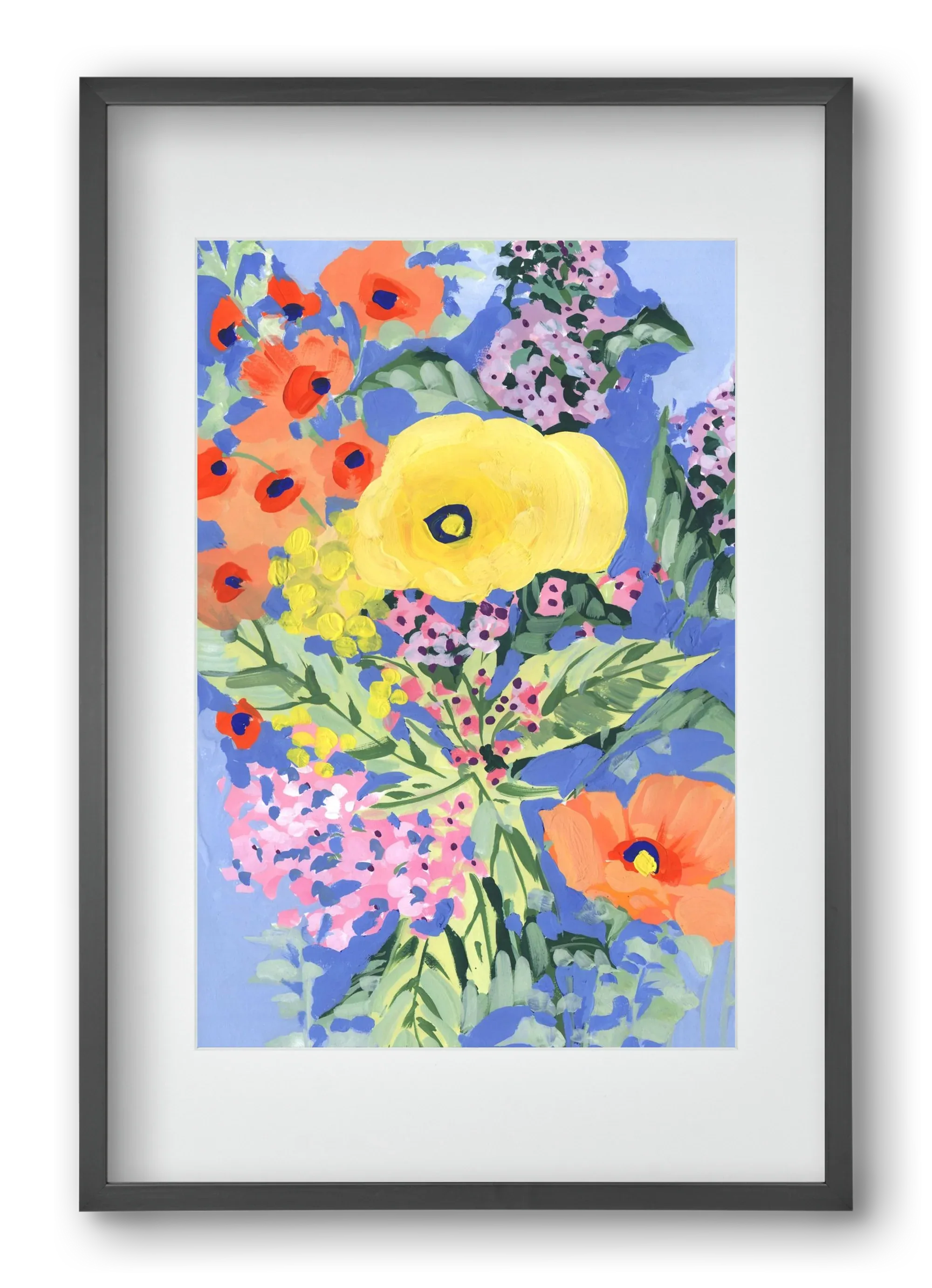 Yellow and orange poppies - artbridge