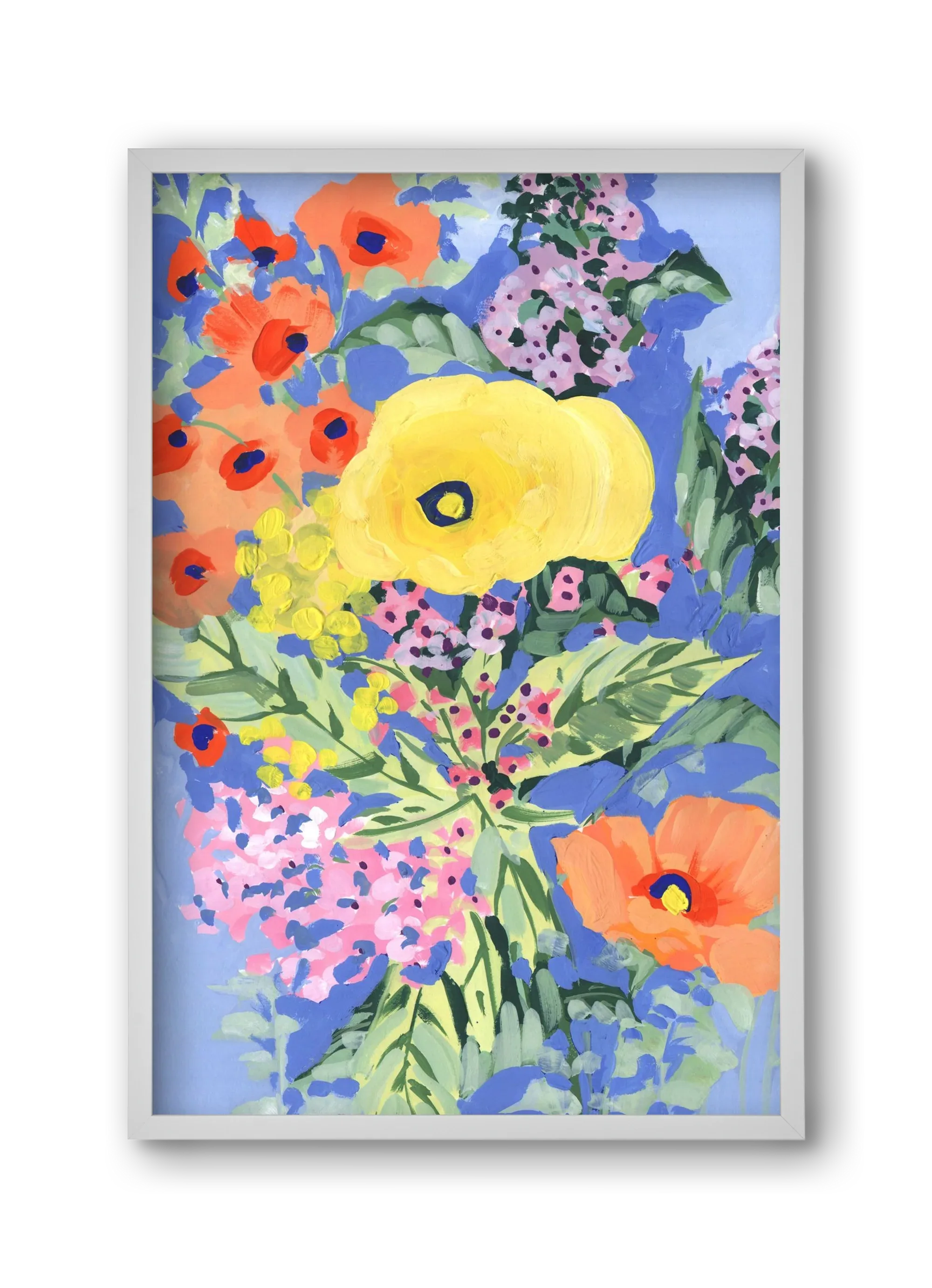 Yellow and orange poppies - artbridge