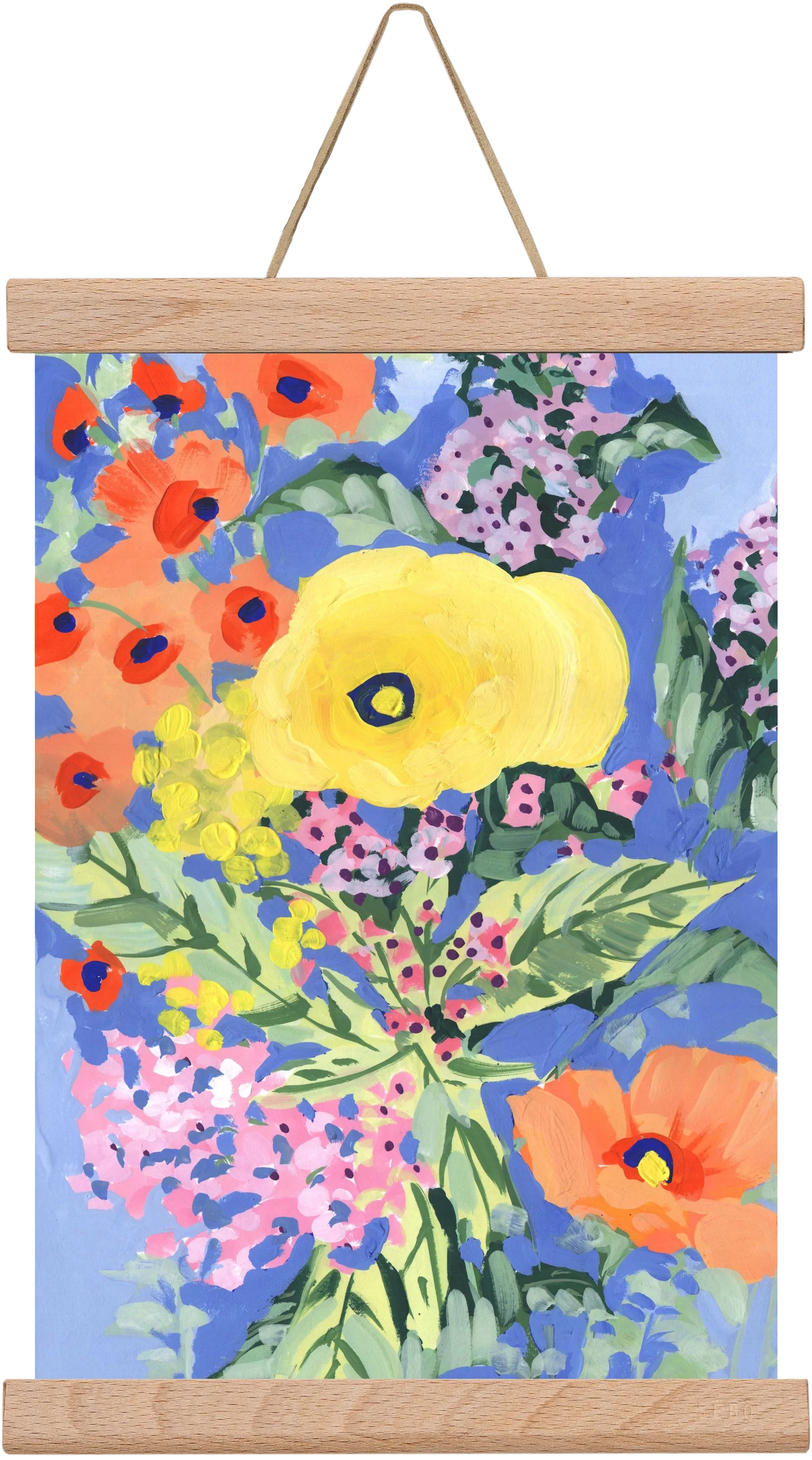 Yellow and orange poppies - artbridge