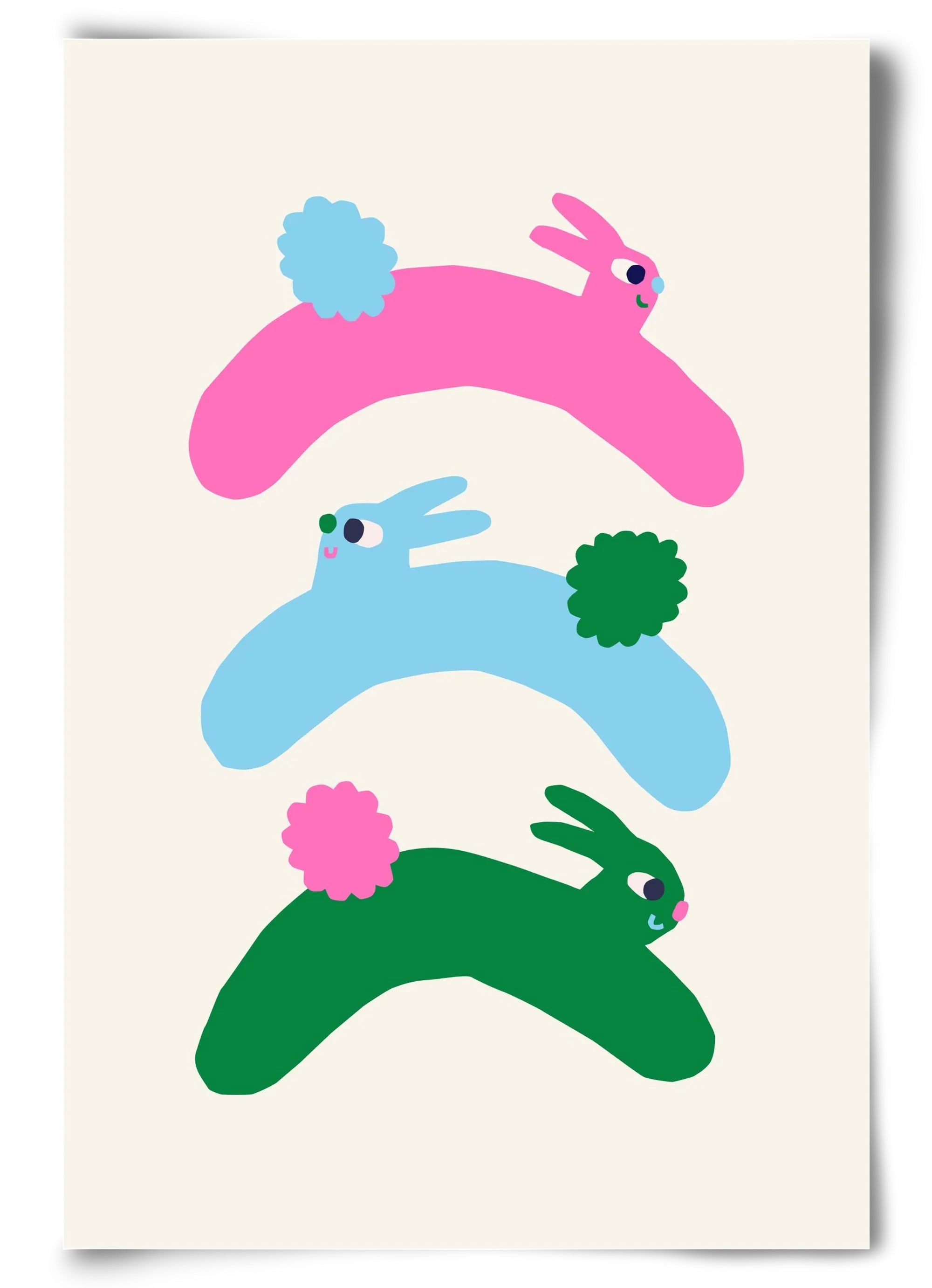 Colourful Bunnies - artbridge