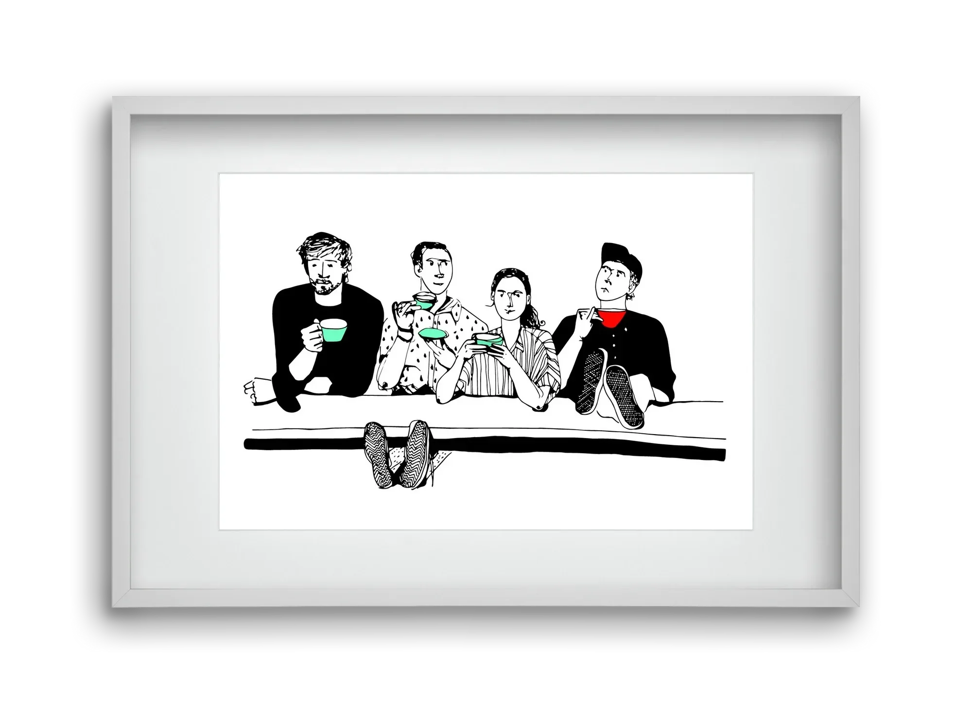 coffee with friends - artbridge