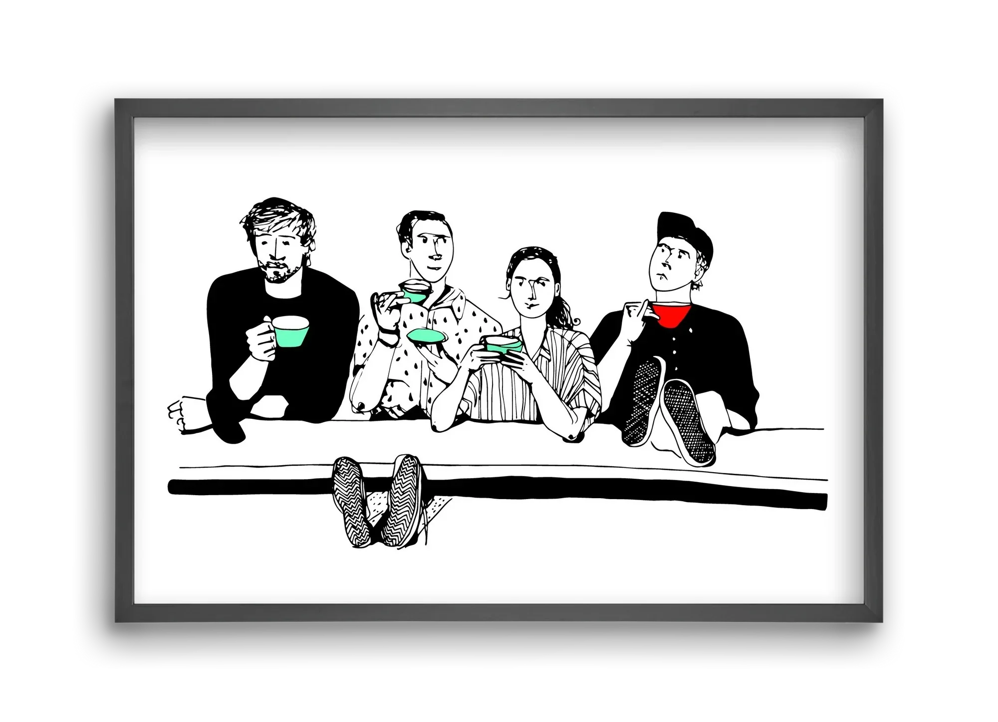 coffee with friends - artbridge