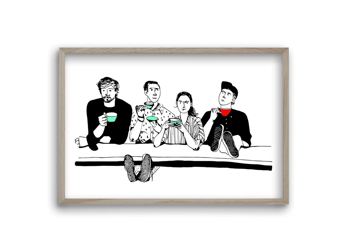 coffee with friends - artbridge