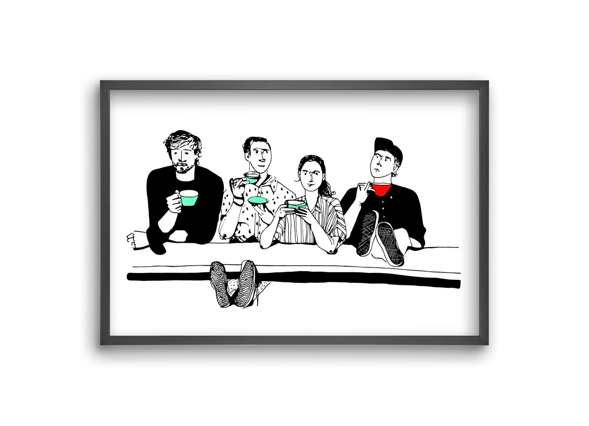 coffee with friends - artbridge