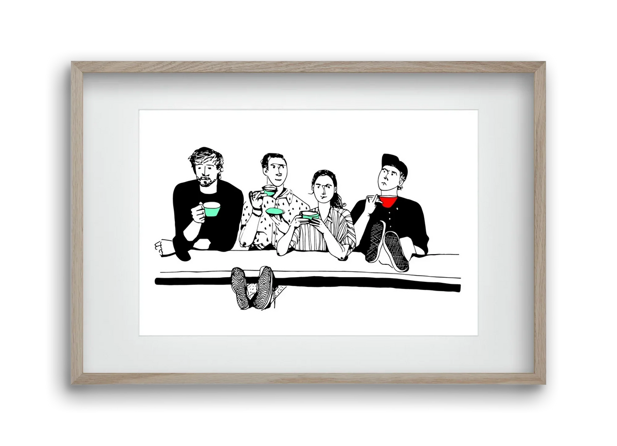 coffee with friends - artbridge