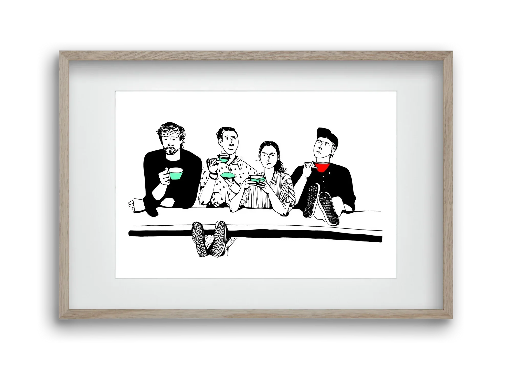 coffee with friends - artbridge