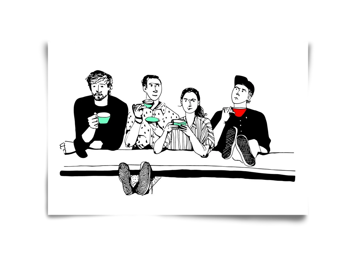 coffee with friends - artbridge