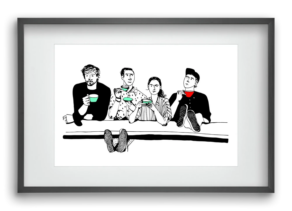 coffee with friends - artbridge
