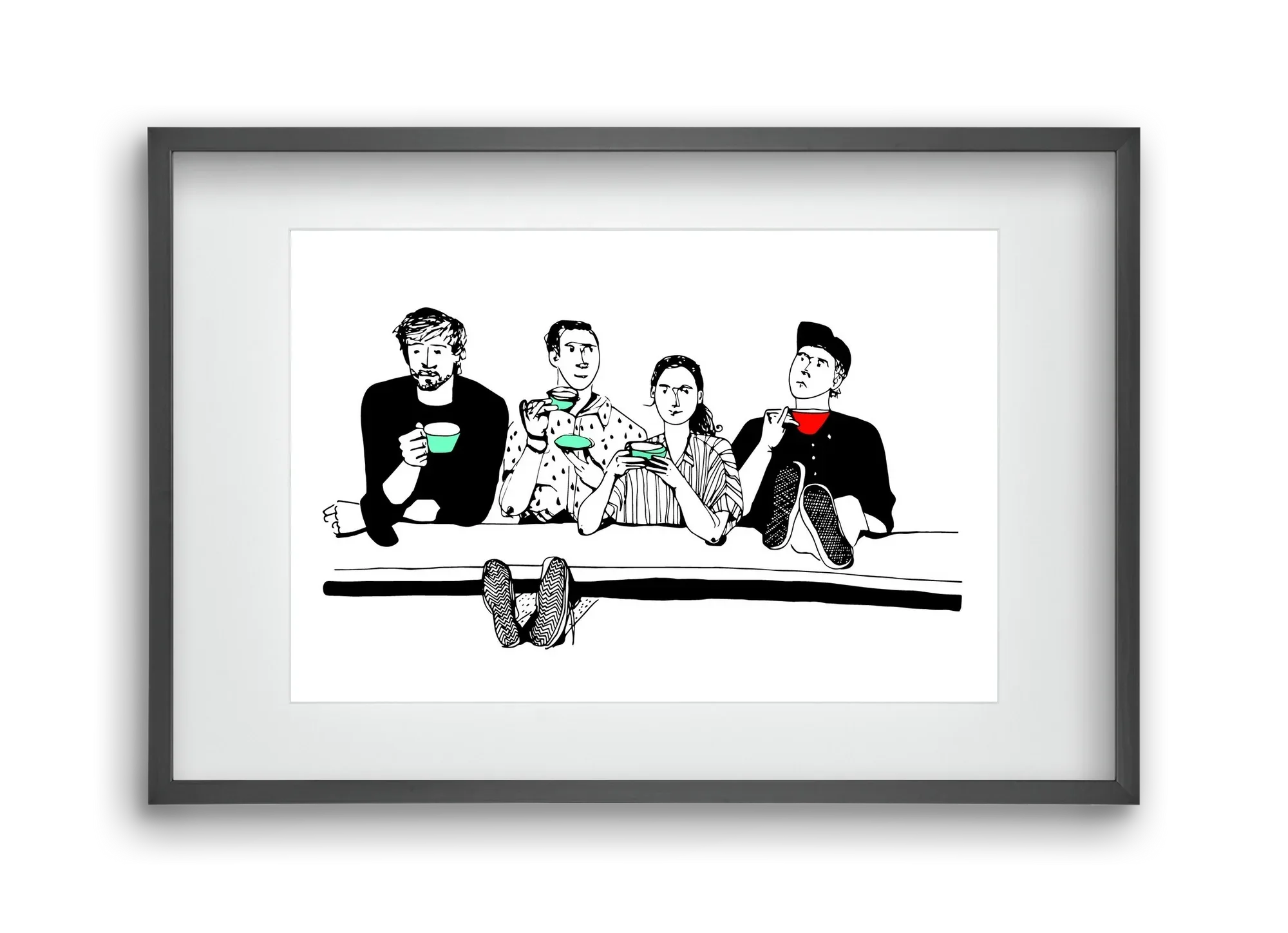 coffee with friends - artbridge