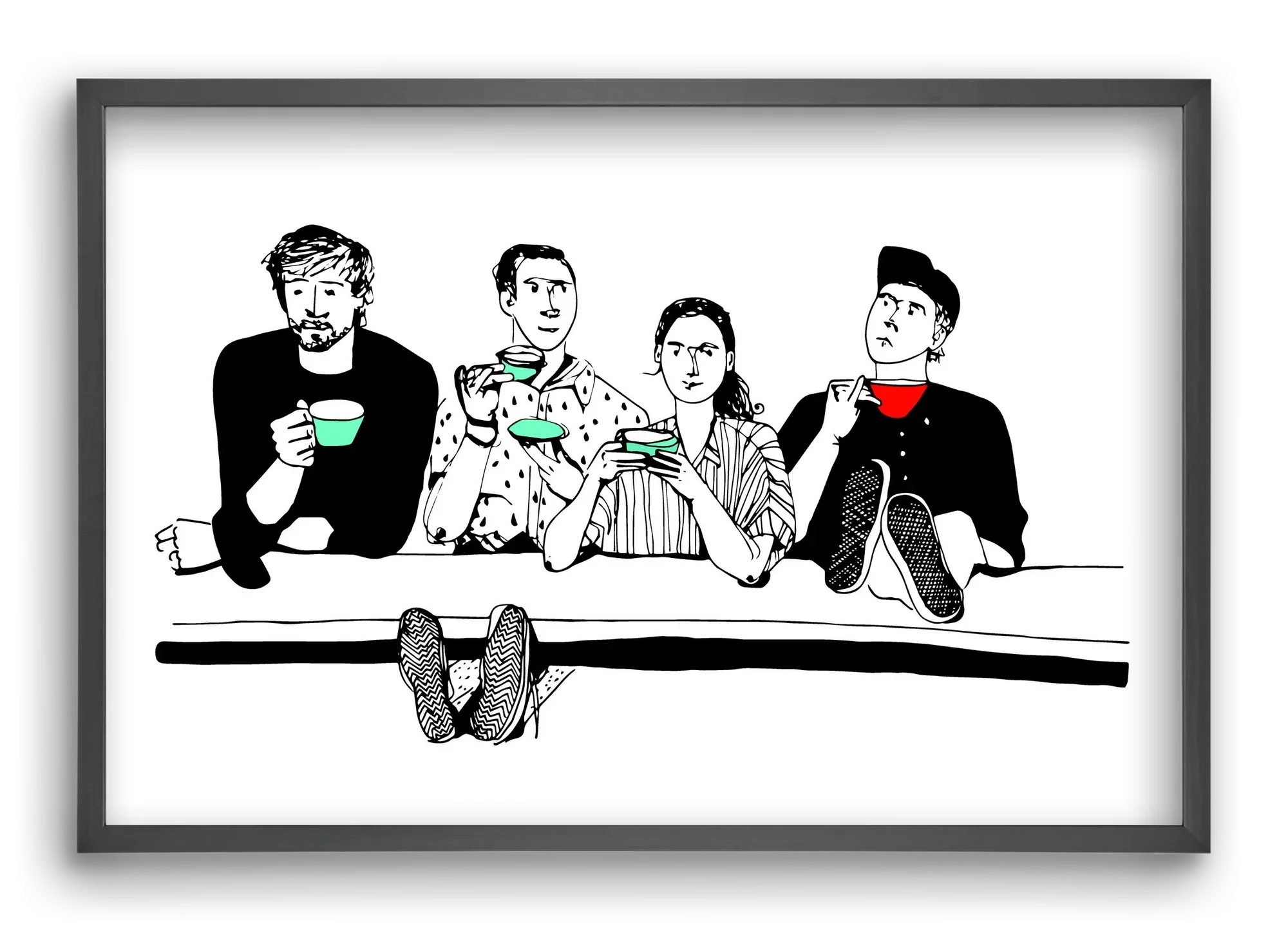 coffee with friends - artbridge