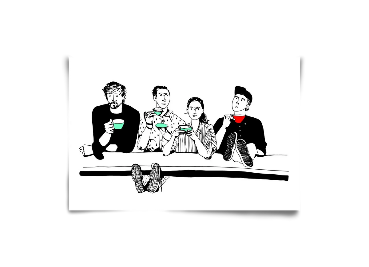 coffee with friends - artbridge
