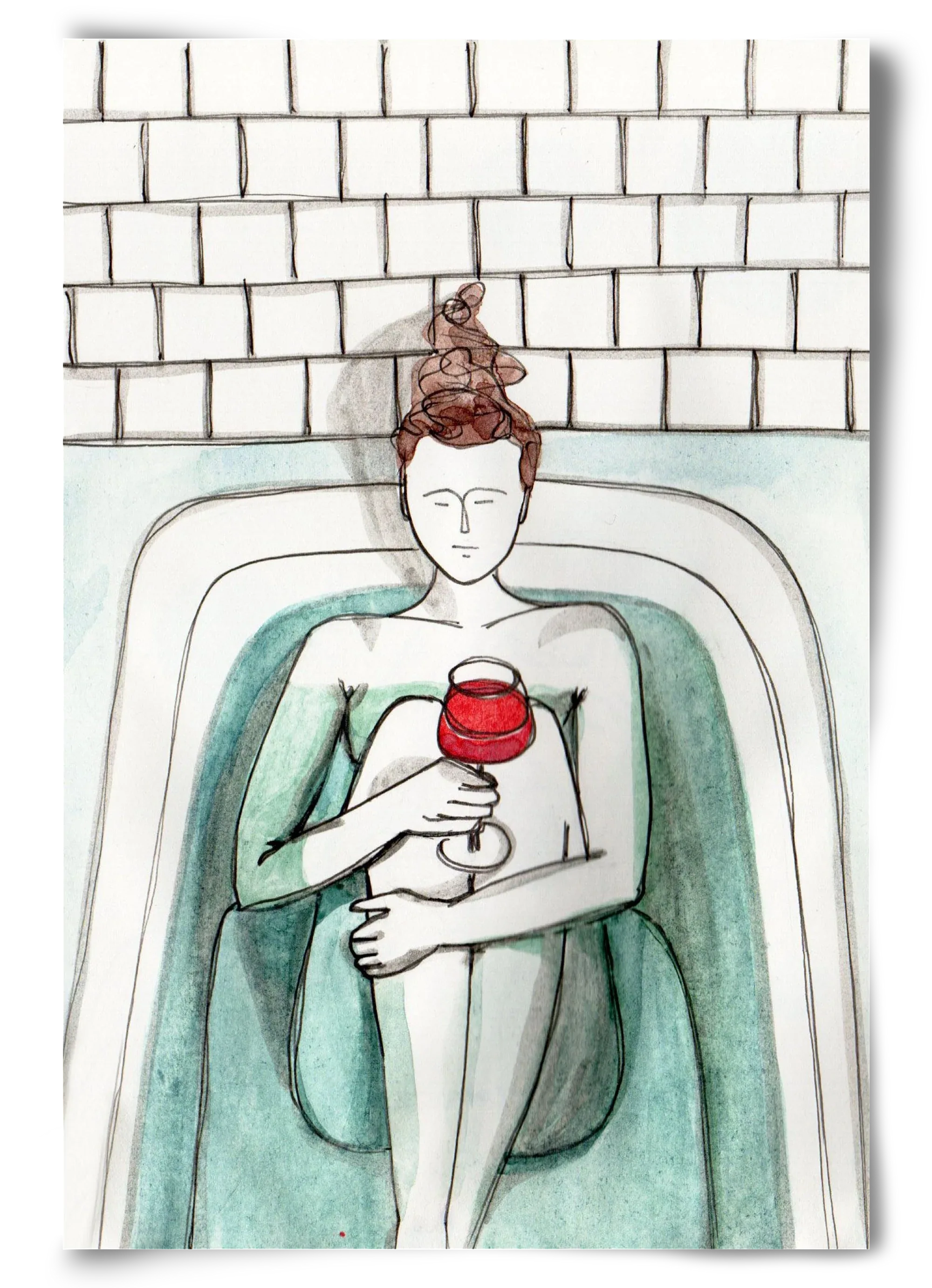 Habfürdő- hab nélkül. Borral. - artbridge
