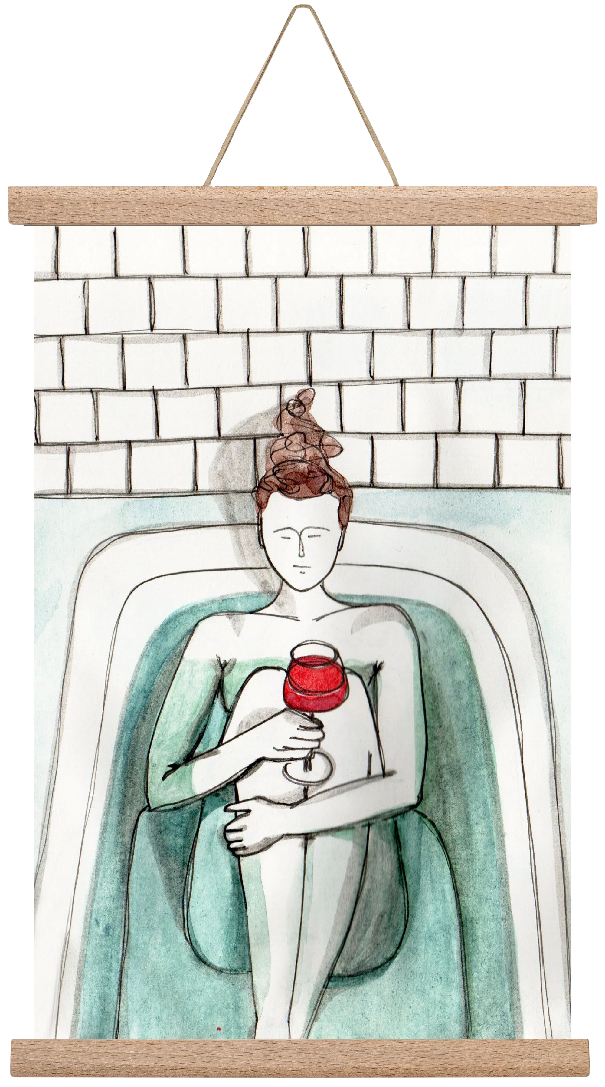 Habfürdő- hab nélkül. Borral. - artbridge
