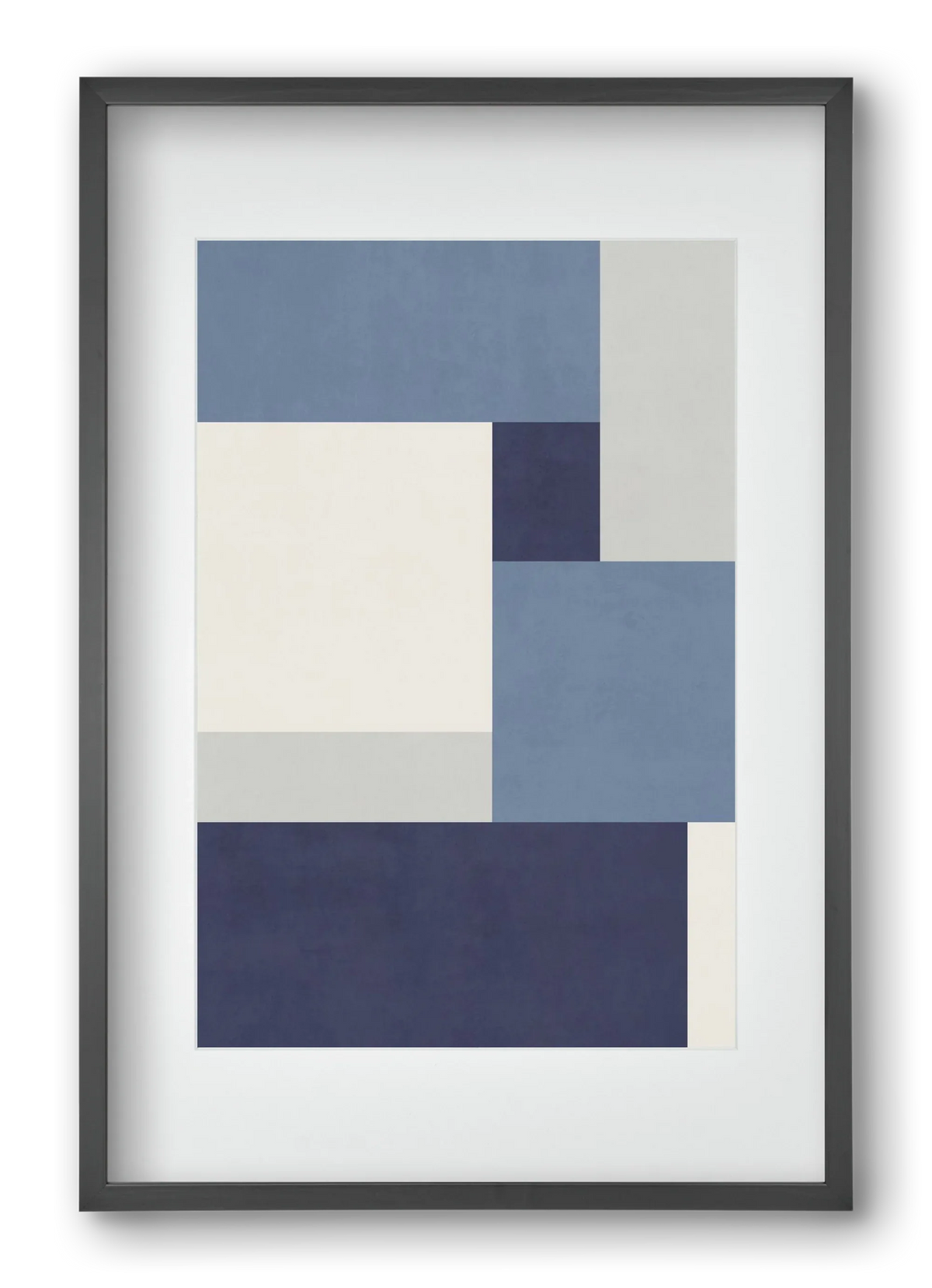 Composition of Geometric Shapes - Blue01 - artbridge