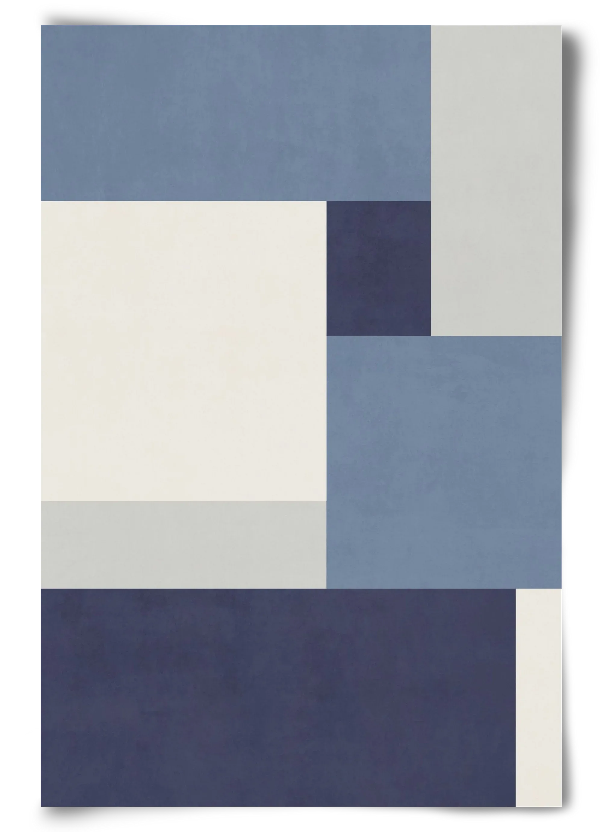 Composition of Geometric Shapes - Blue01 - artbridge