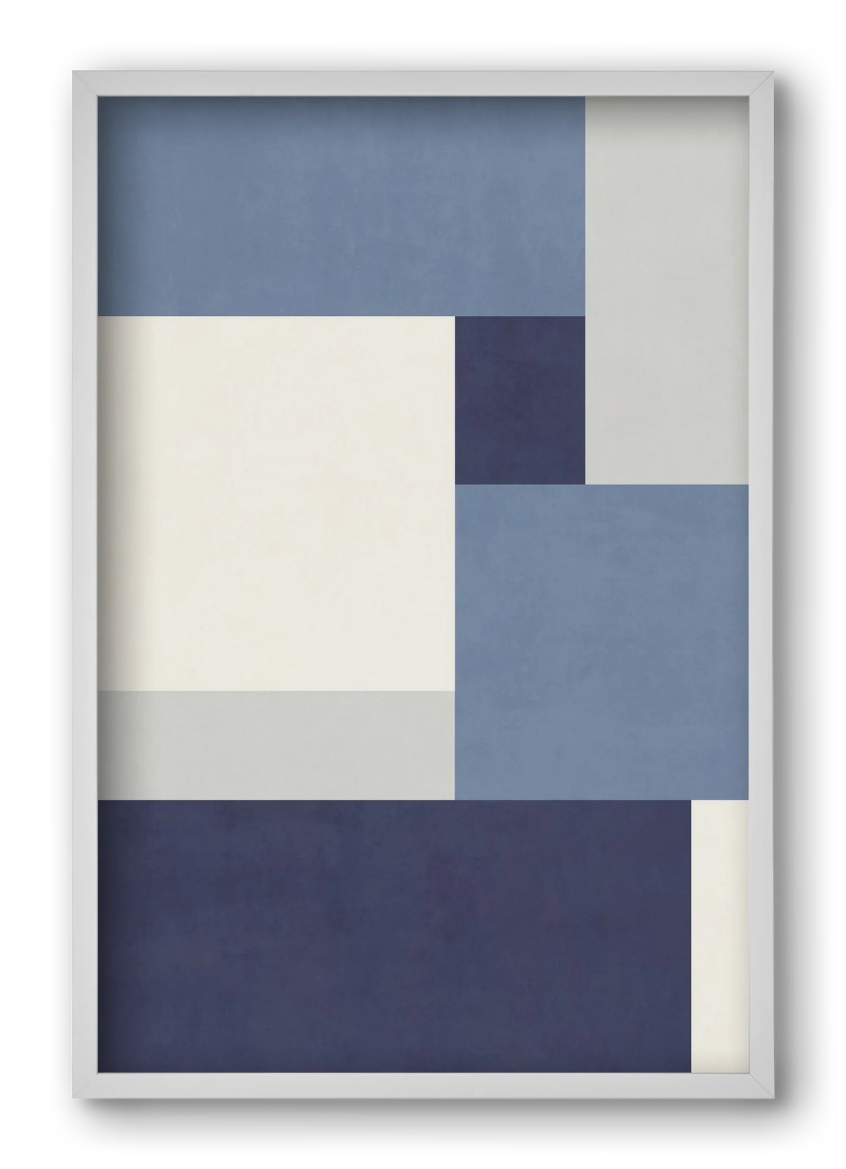 Composition of Geometric Shapes - Blue01 - artbridge