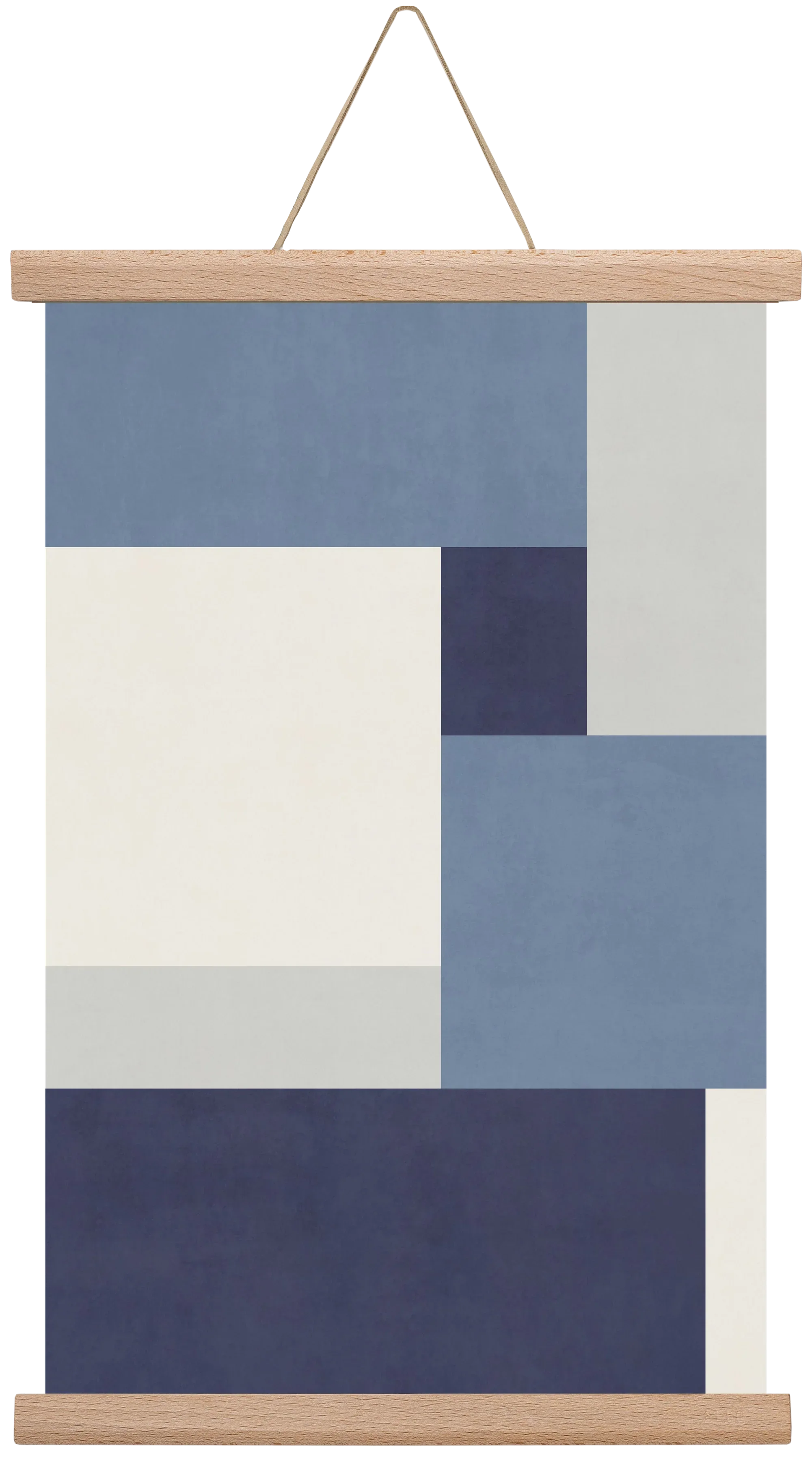 Composition of Geometric Shapes - Blue01 - artbridge
