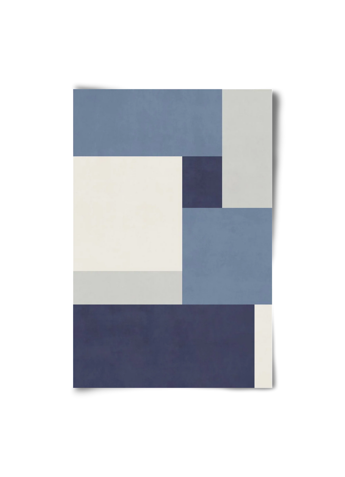 Composition of Geometric Shapes - Blue01 - artbridge