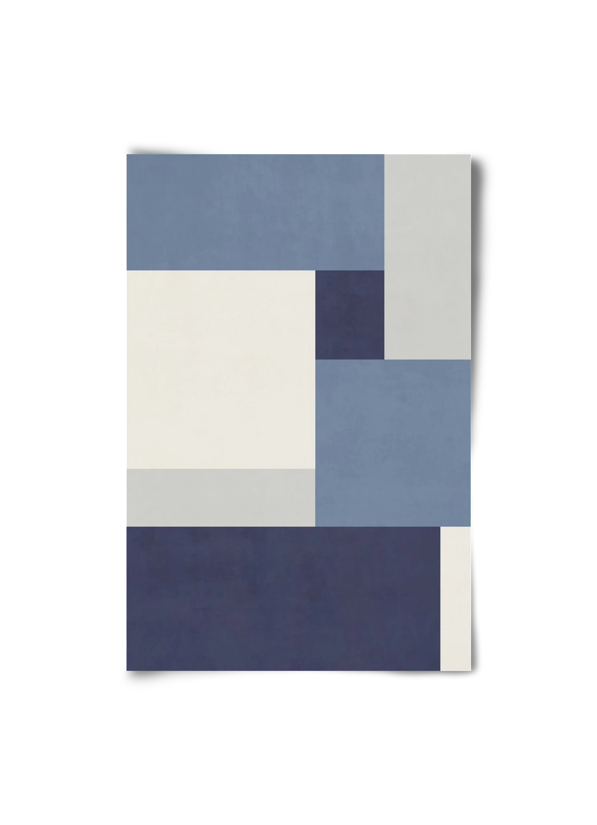 Composition of Geometric Shapes - Blue01 - artbridge