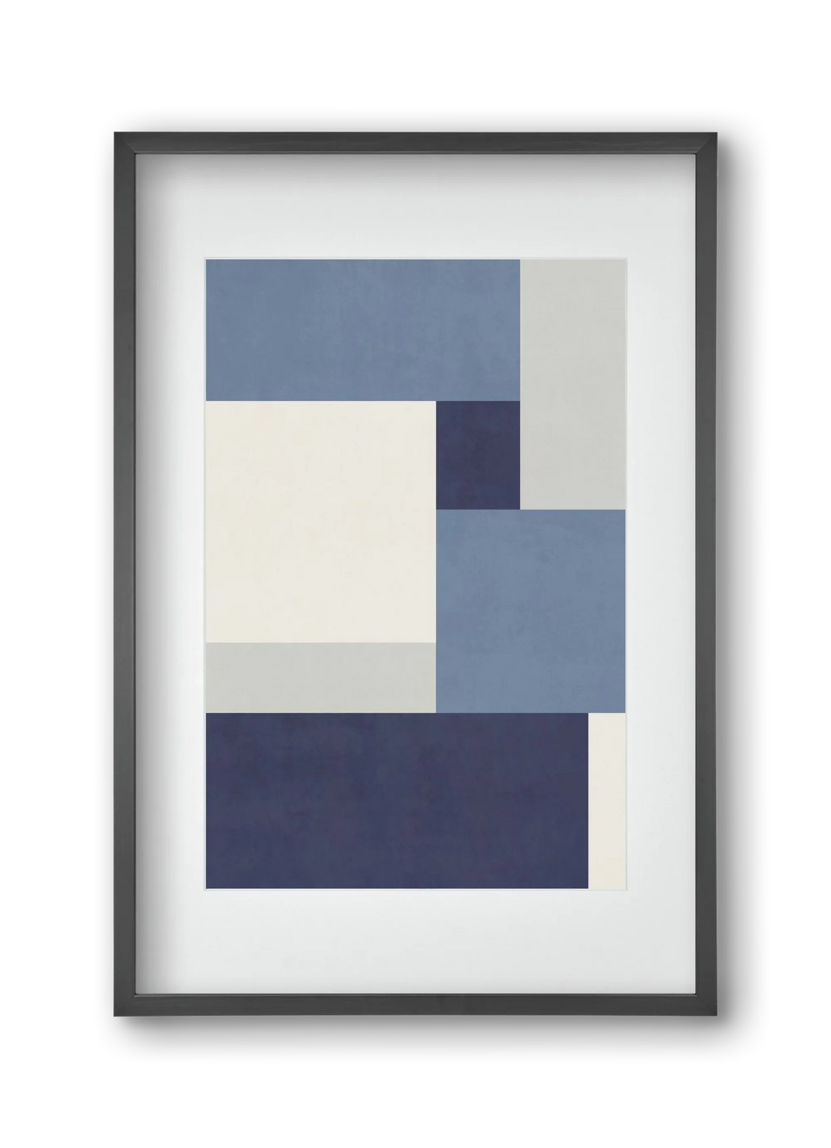 Composition of Geometric Shapes - Blue01 - artbridge