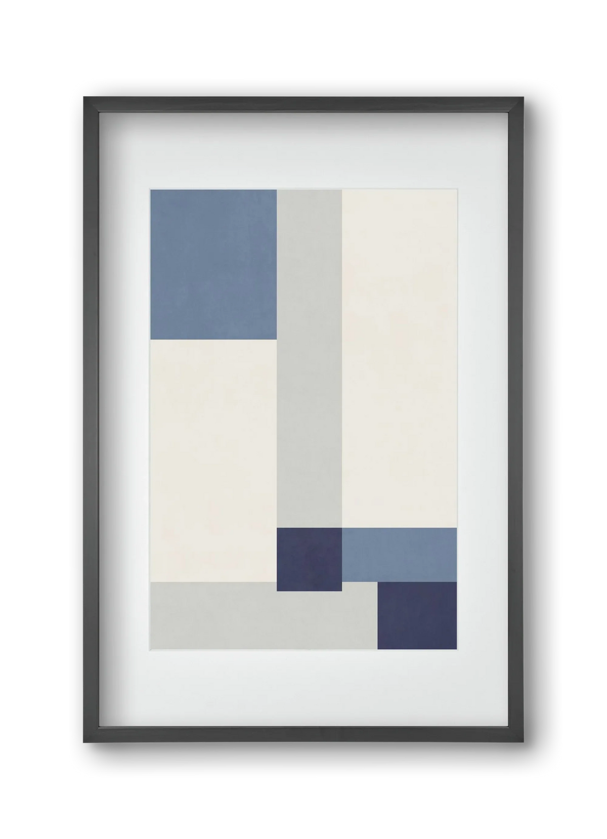 Composition of Geometric Shapes - Blue02 - artbridge