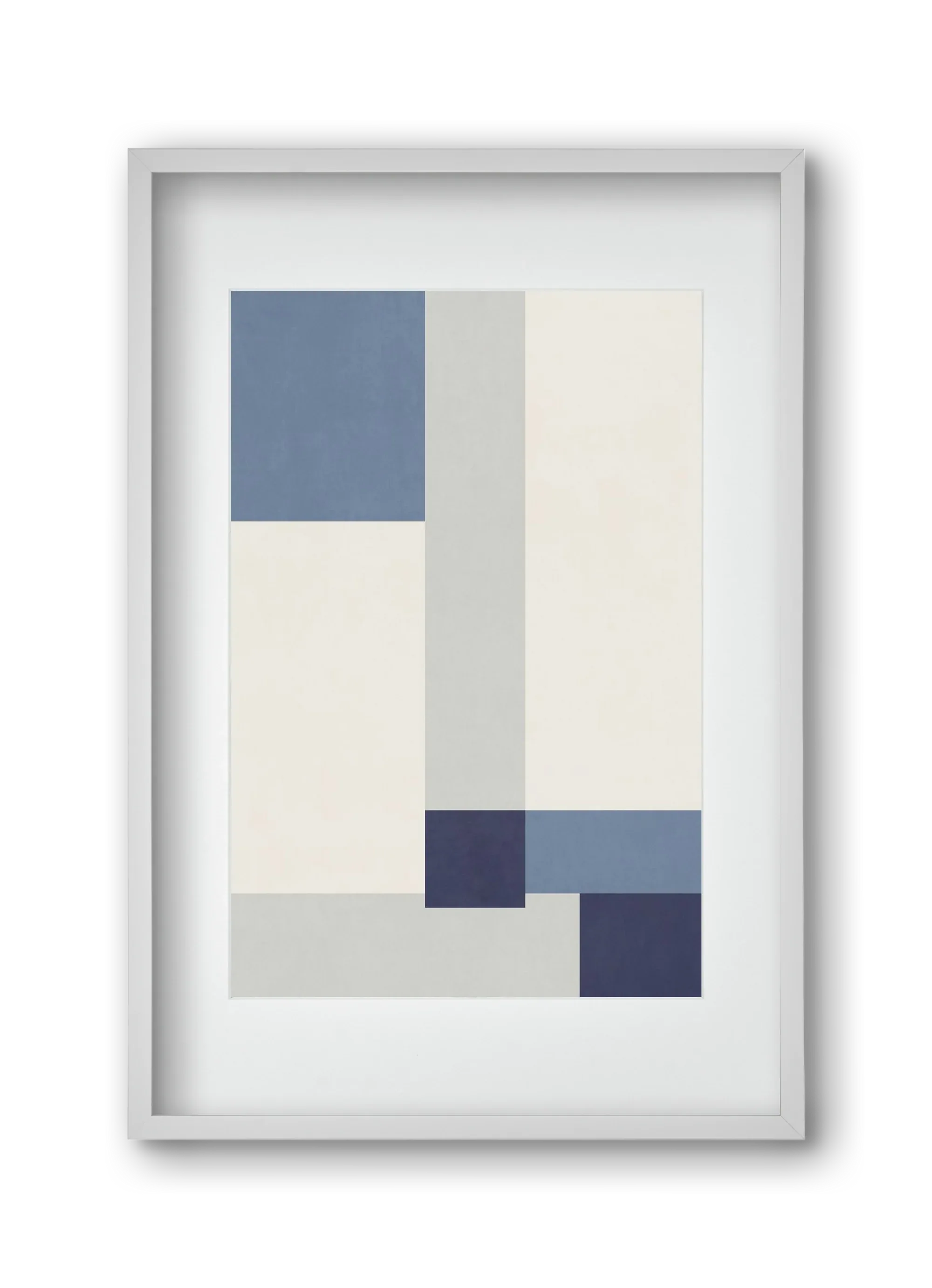 Composition of Geometric Shapes - Blue02 - artbridge