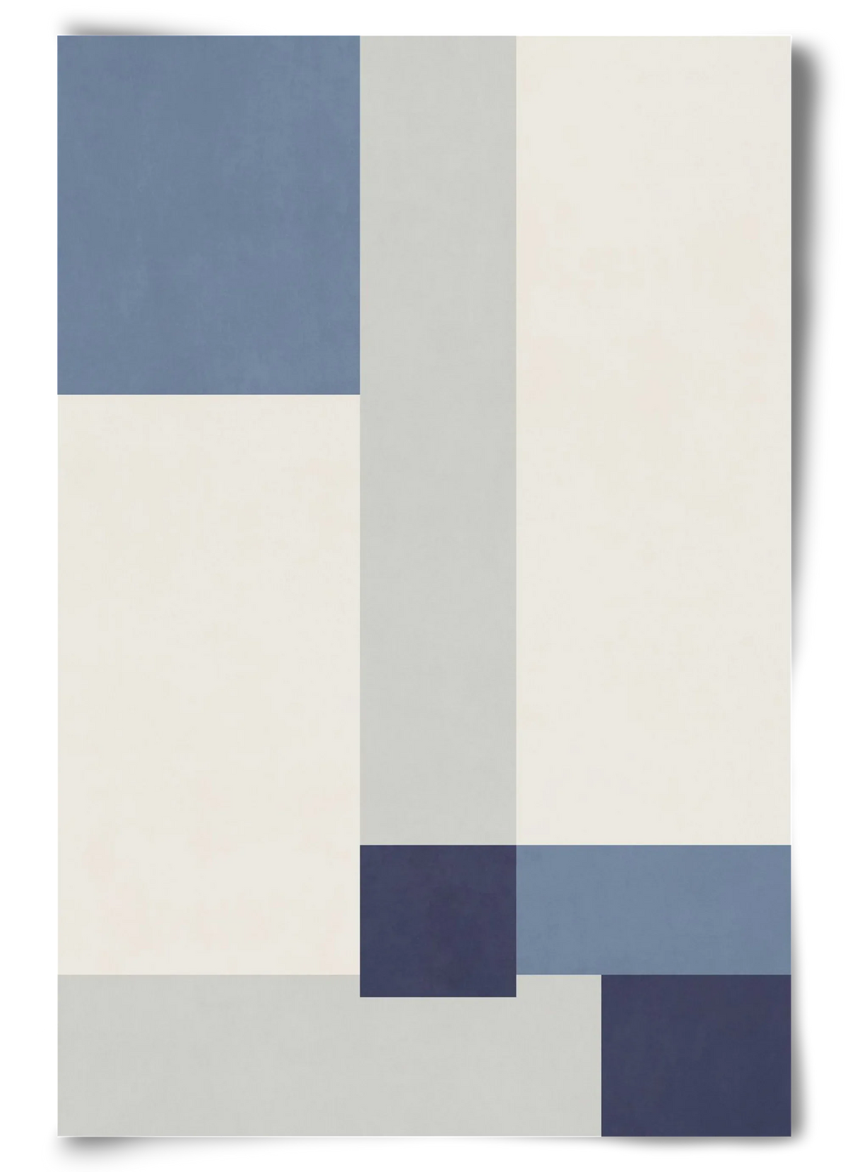 Composition of Geometric Shapes - Blue02 - artbridge