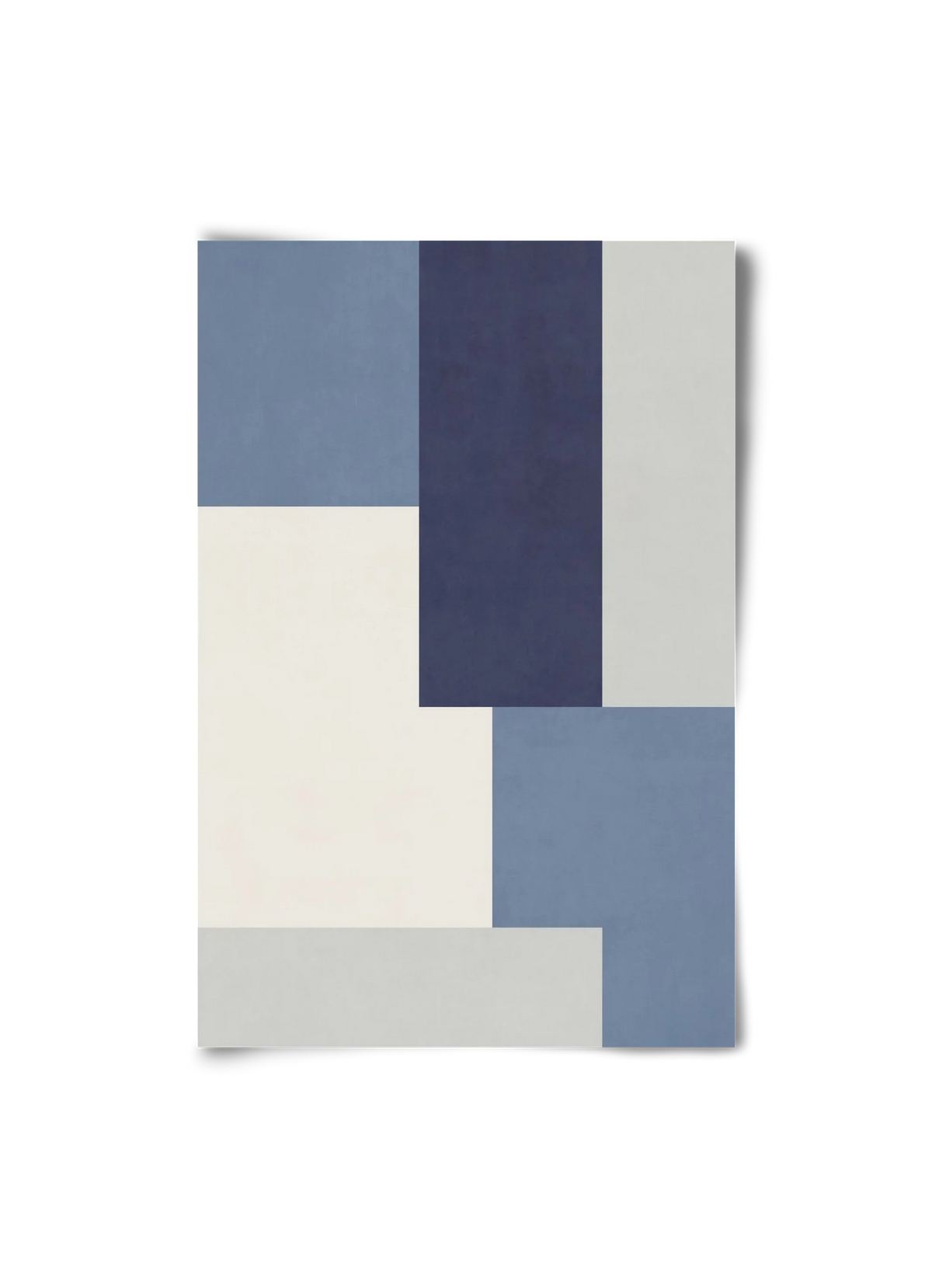 Composition of Geometric Shapes - Blue03 - artbridge
