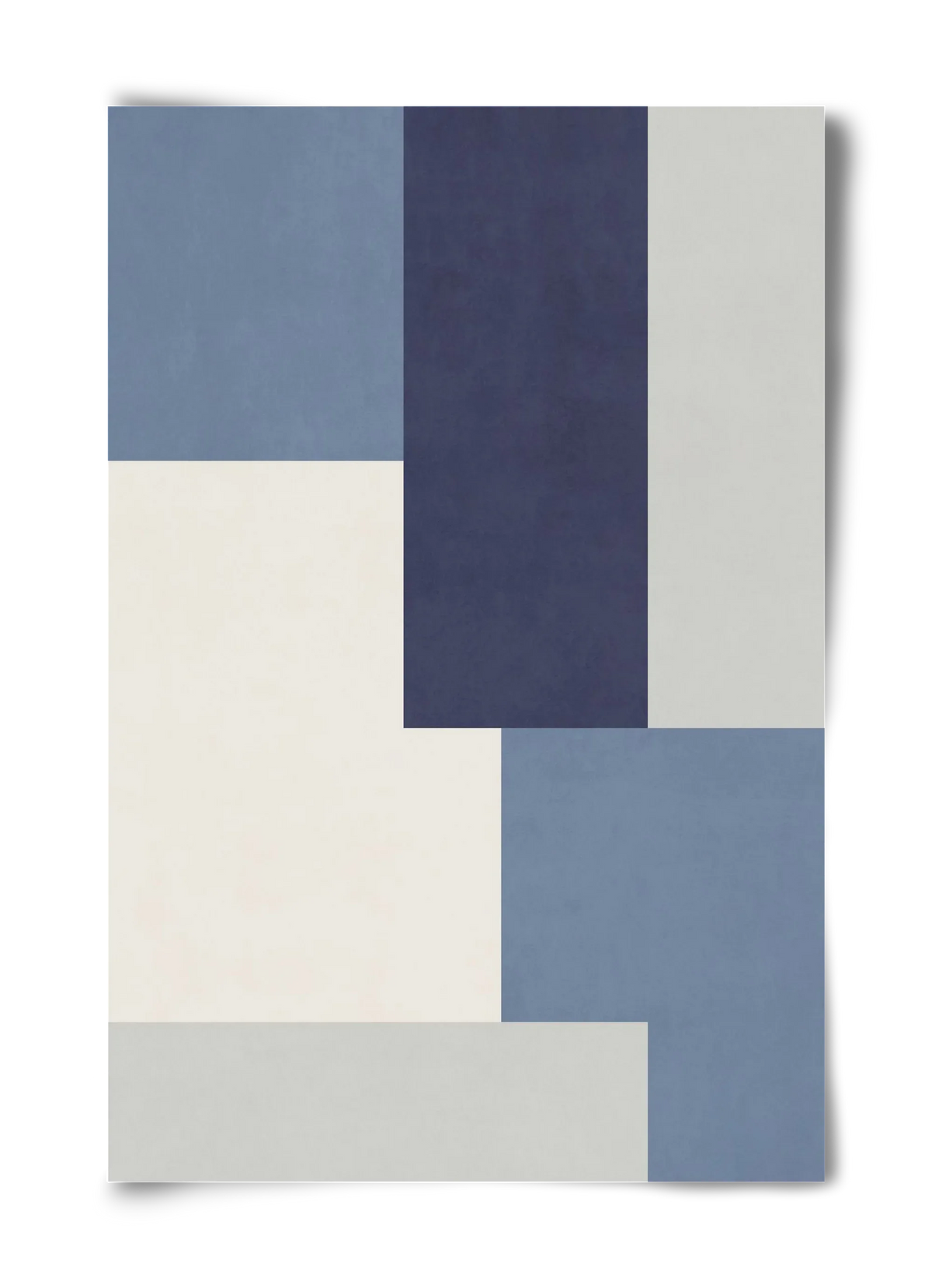 Composition of Geometric Shapes - Blue03 - artbridge