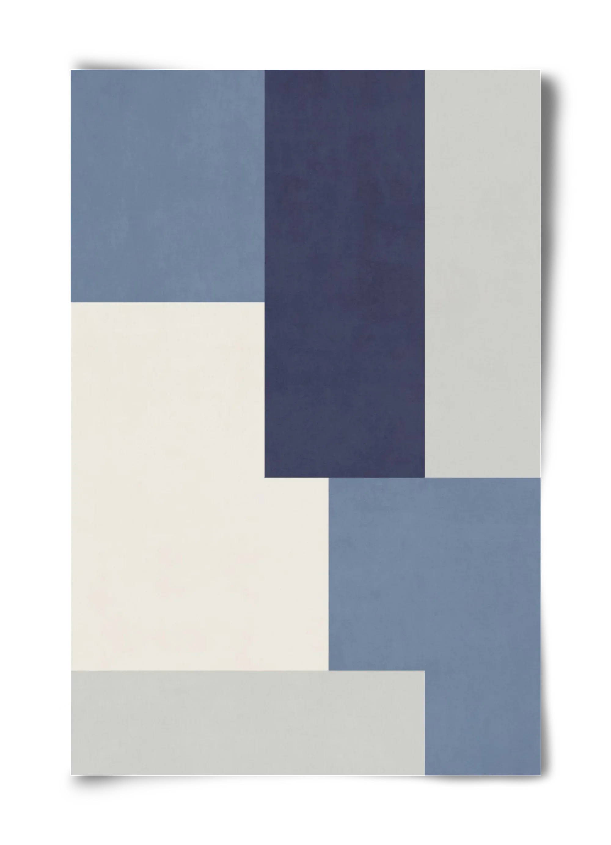Composition of Geometric Shapes - Blue03 - artbridge