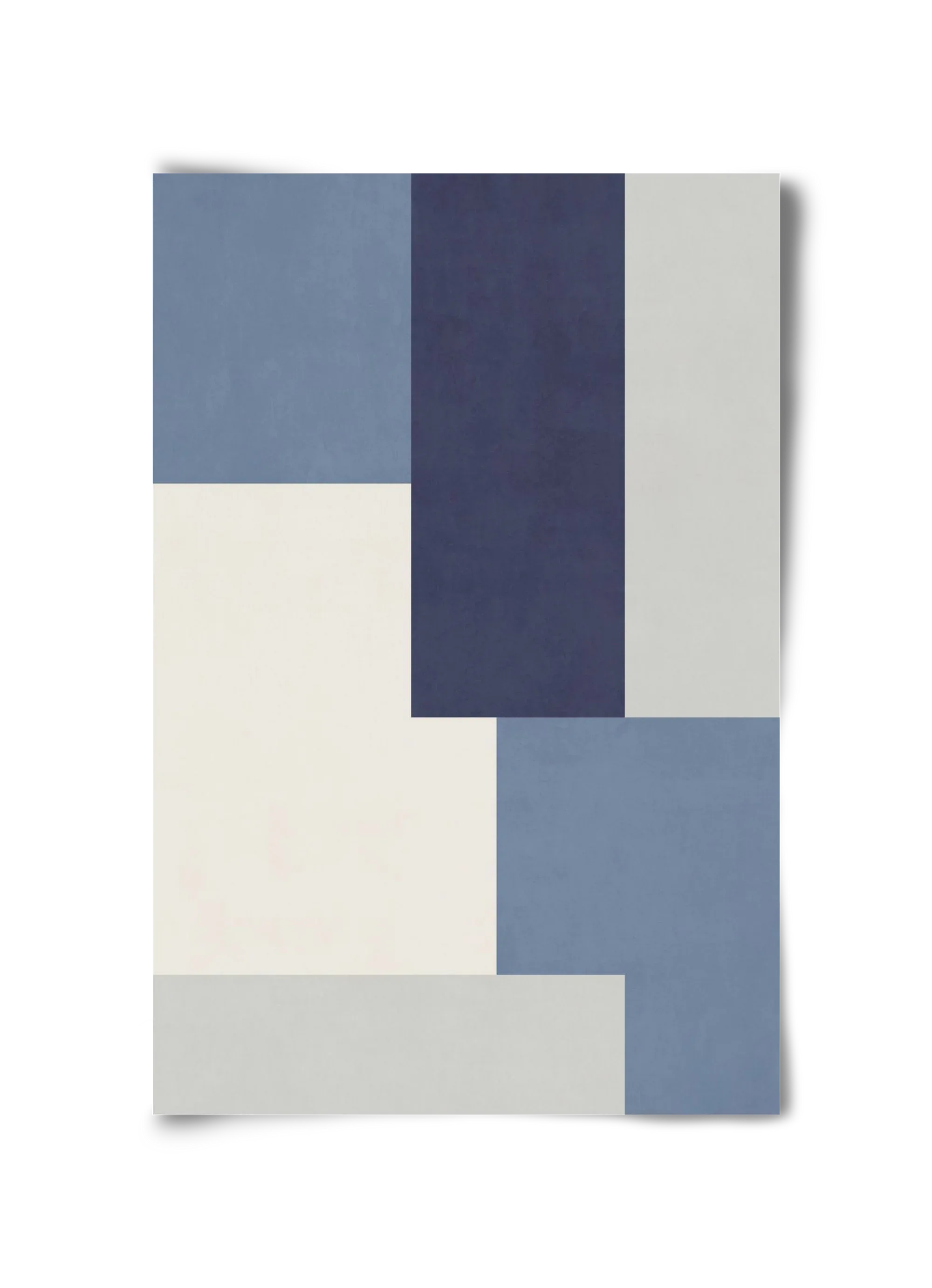 Composition of Geometric Shapes - Blue03 - artbridge