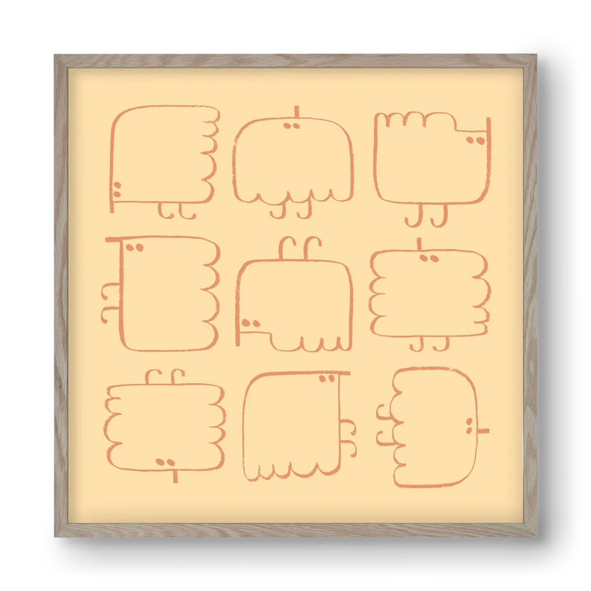 Funny Bird (cream) - artbridge