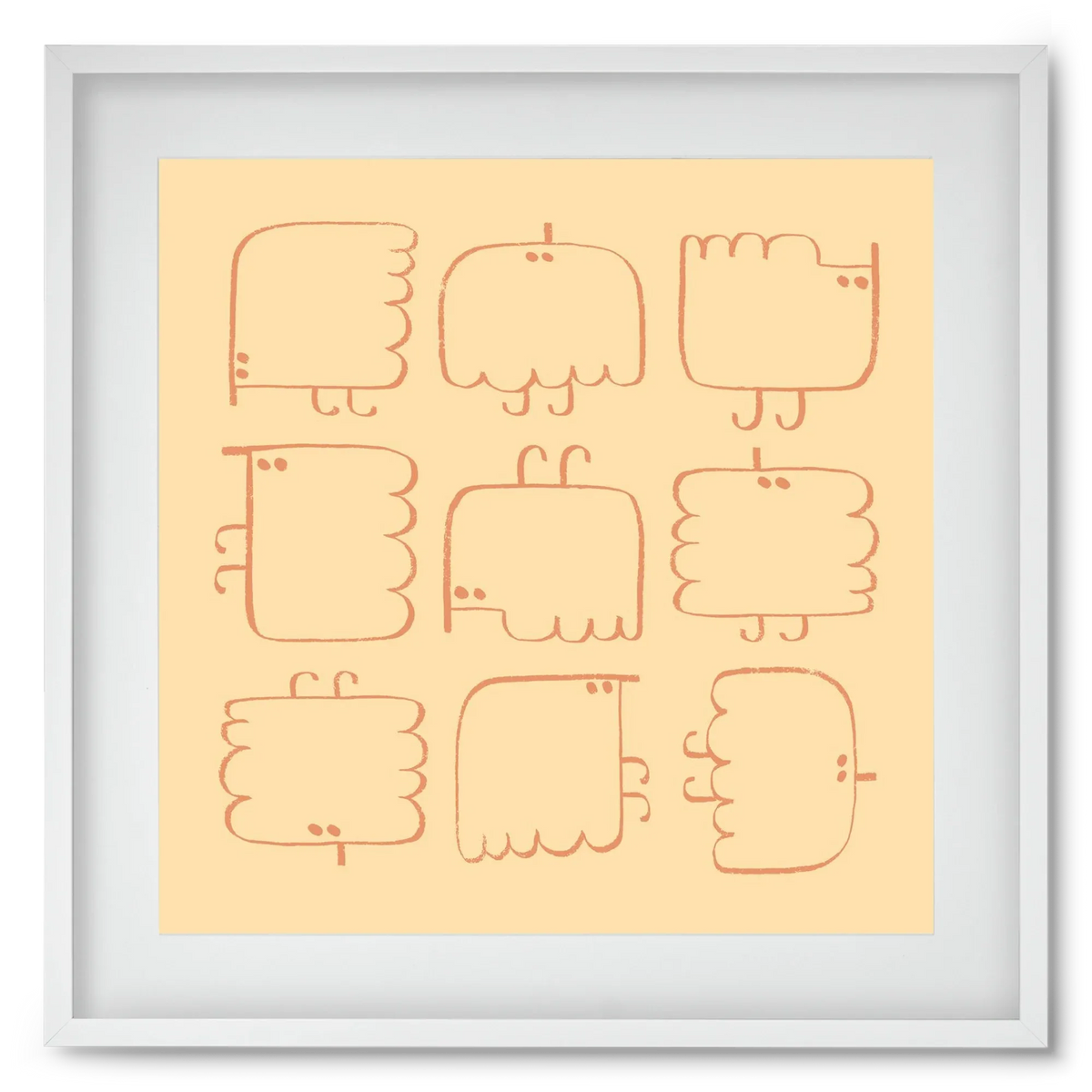 Funny Bird (cream) - artbridge