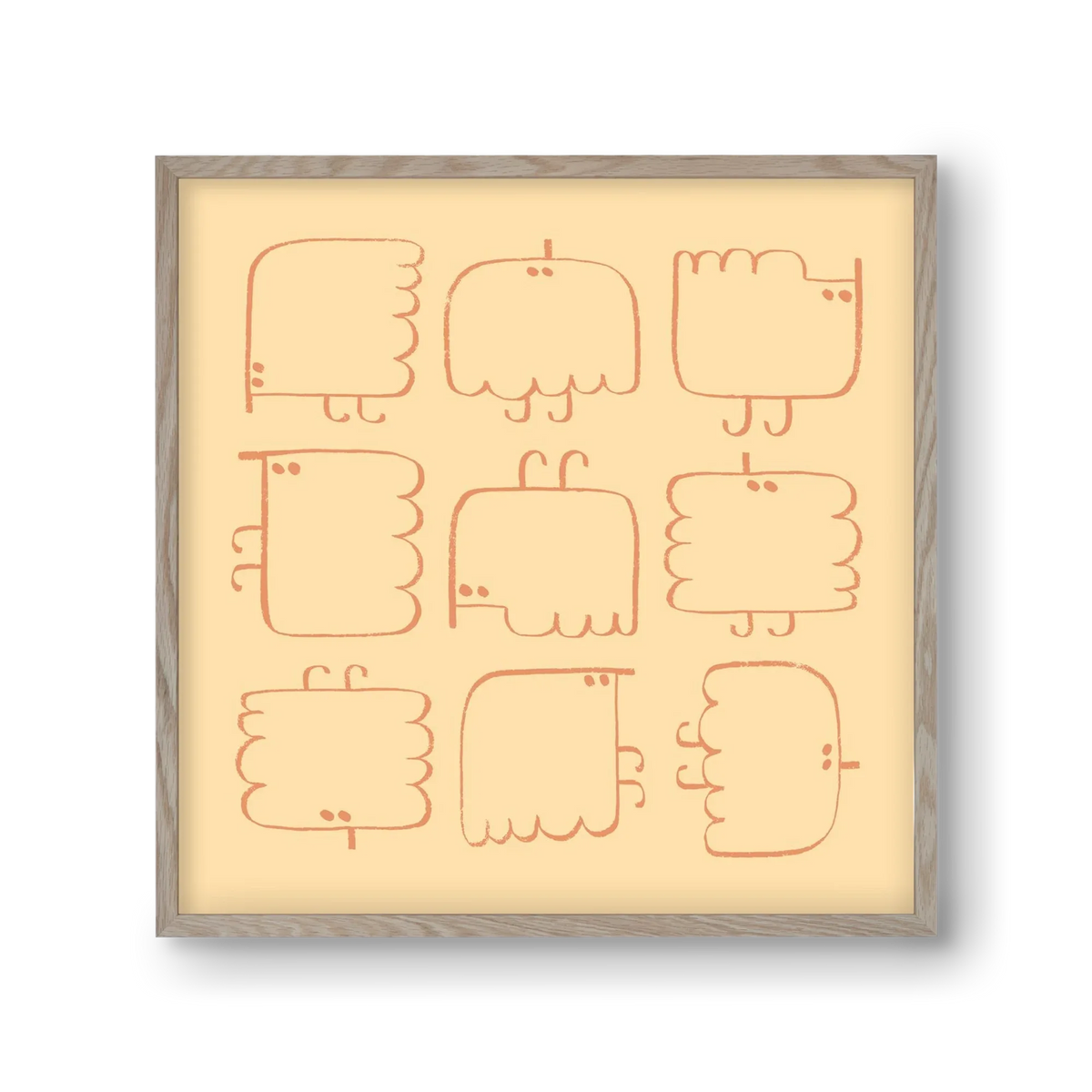 Funny Bird (cream) - artbridge