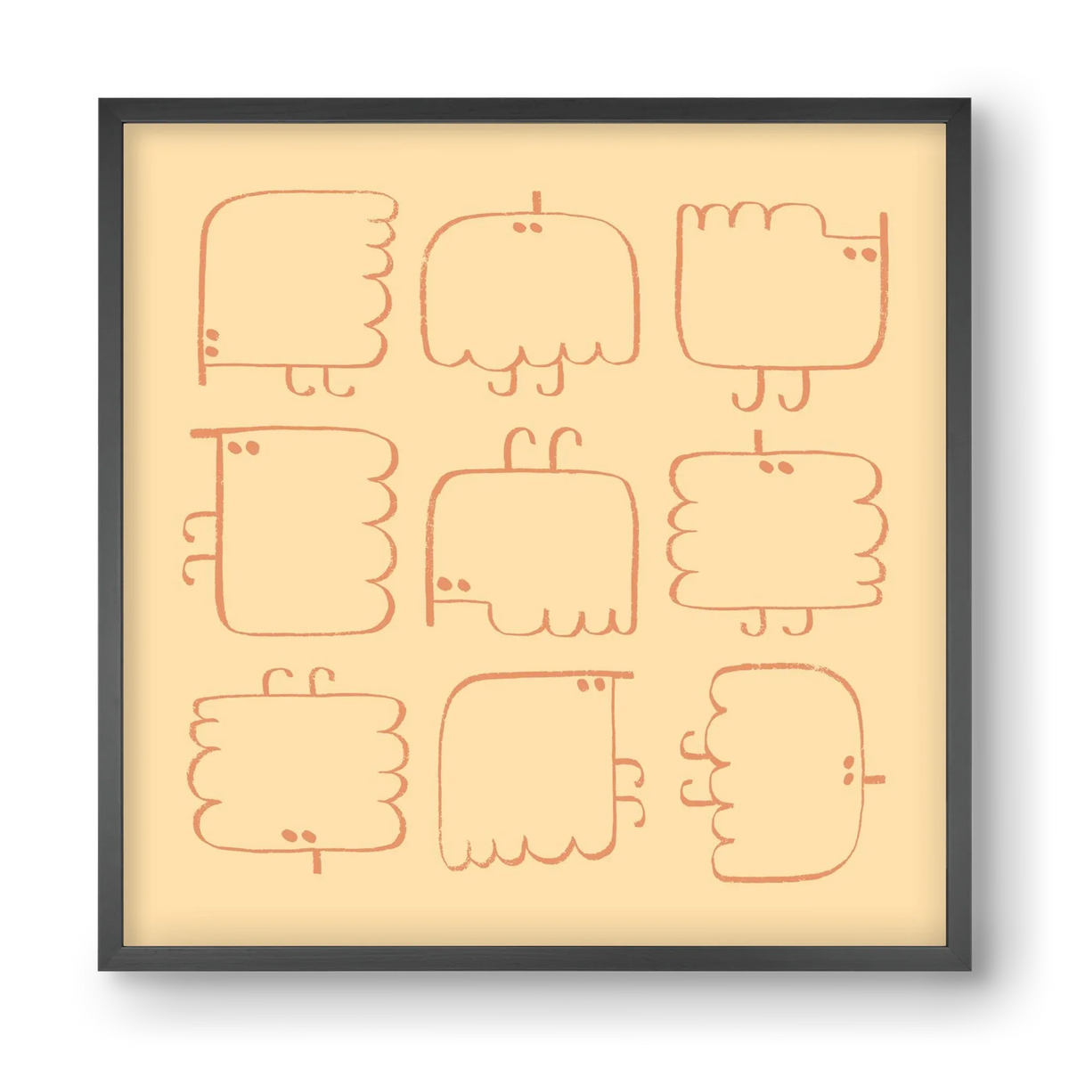 Funny Bird (cream) - artbridge