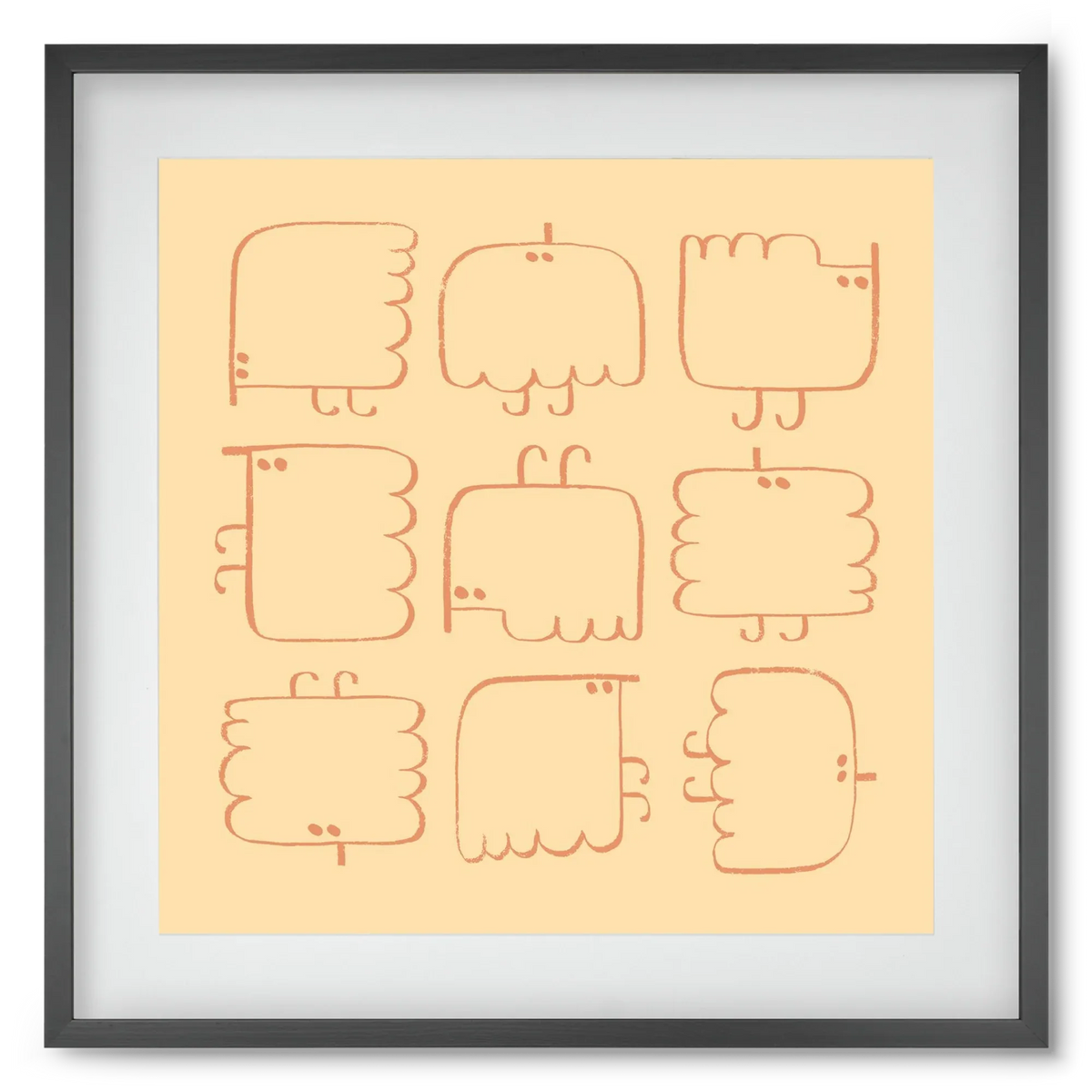Funny Bird (cream) - artbridge