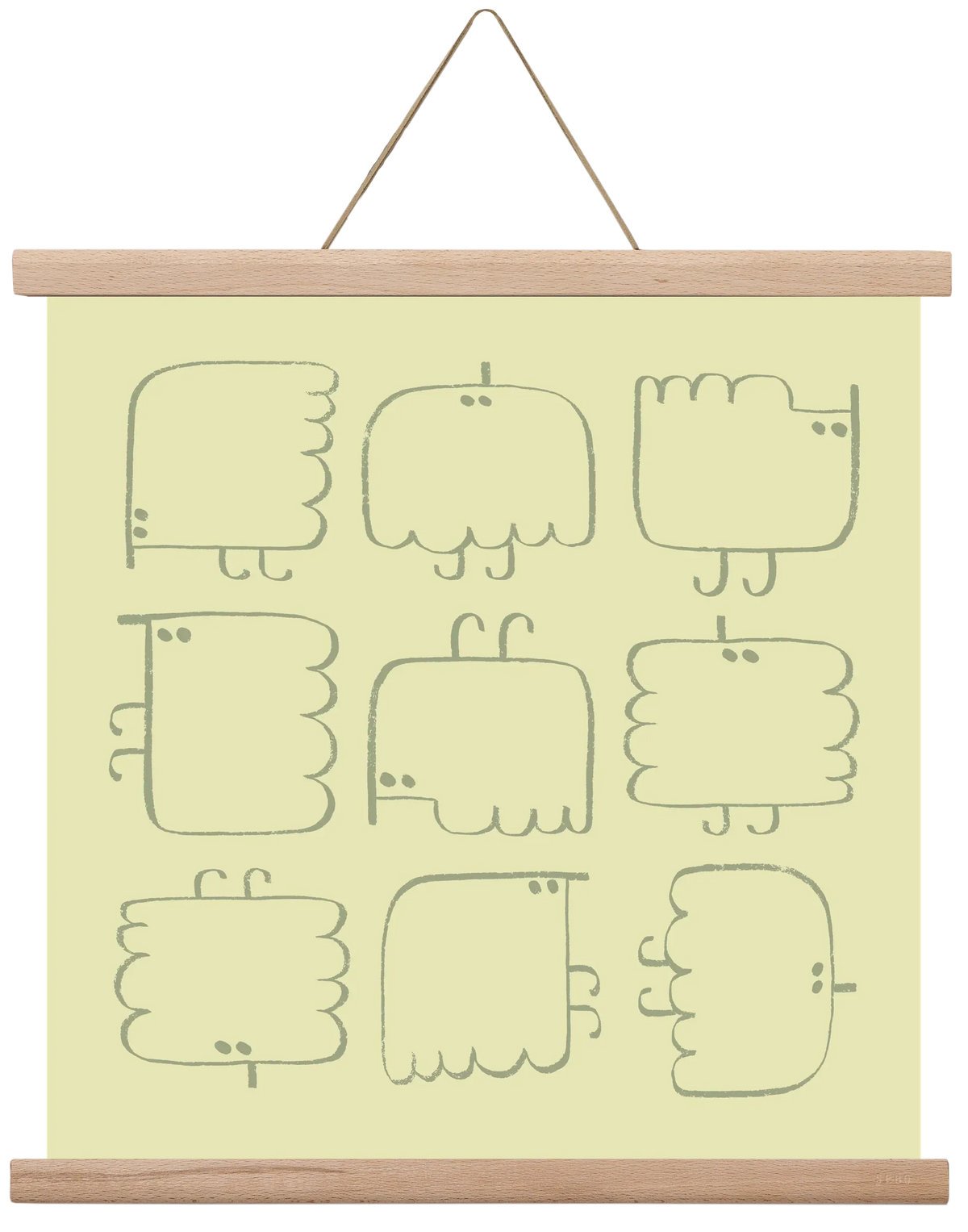 Funny Bird (light green) - artbridge
