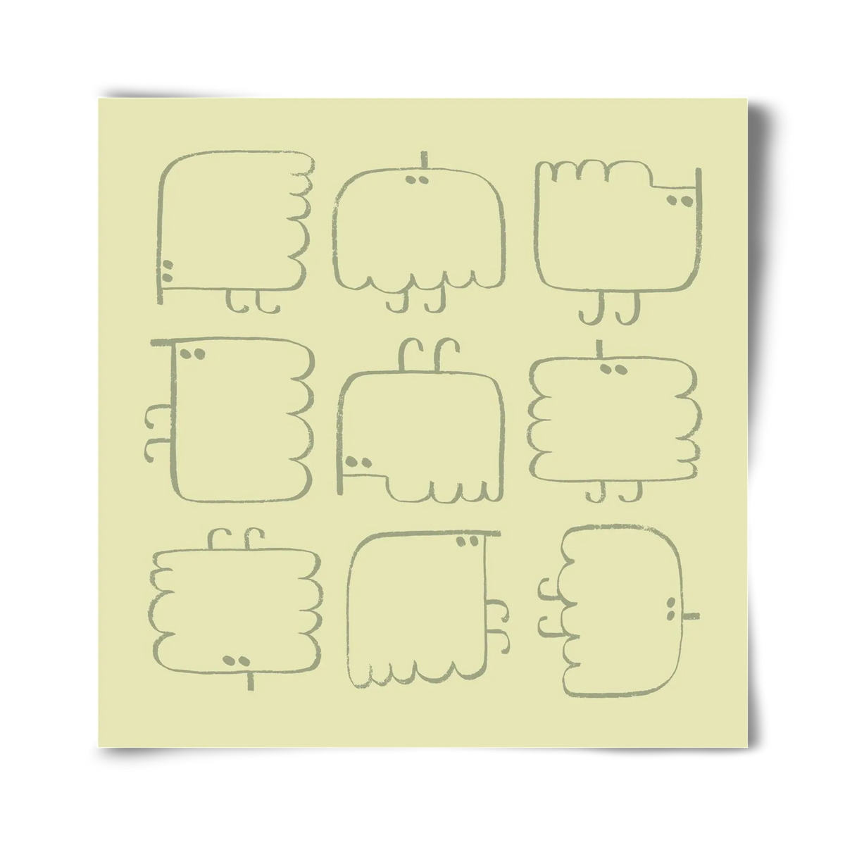 Funny Bird (light green) - artbridge