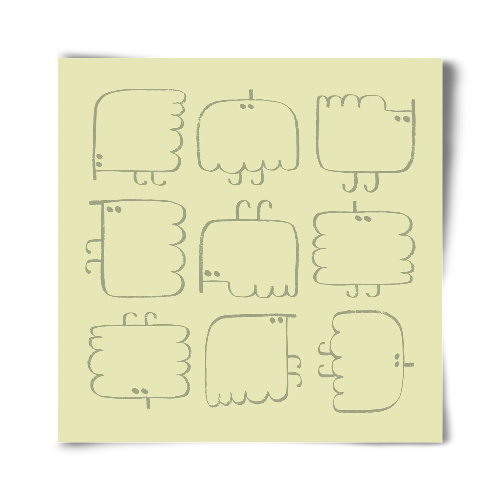 Funny Bird (light green) - artbridge