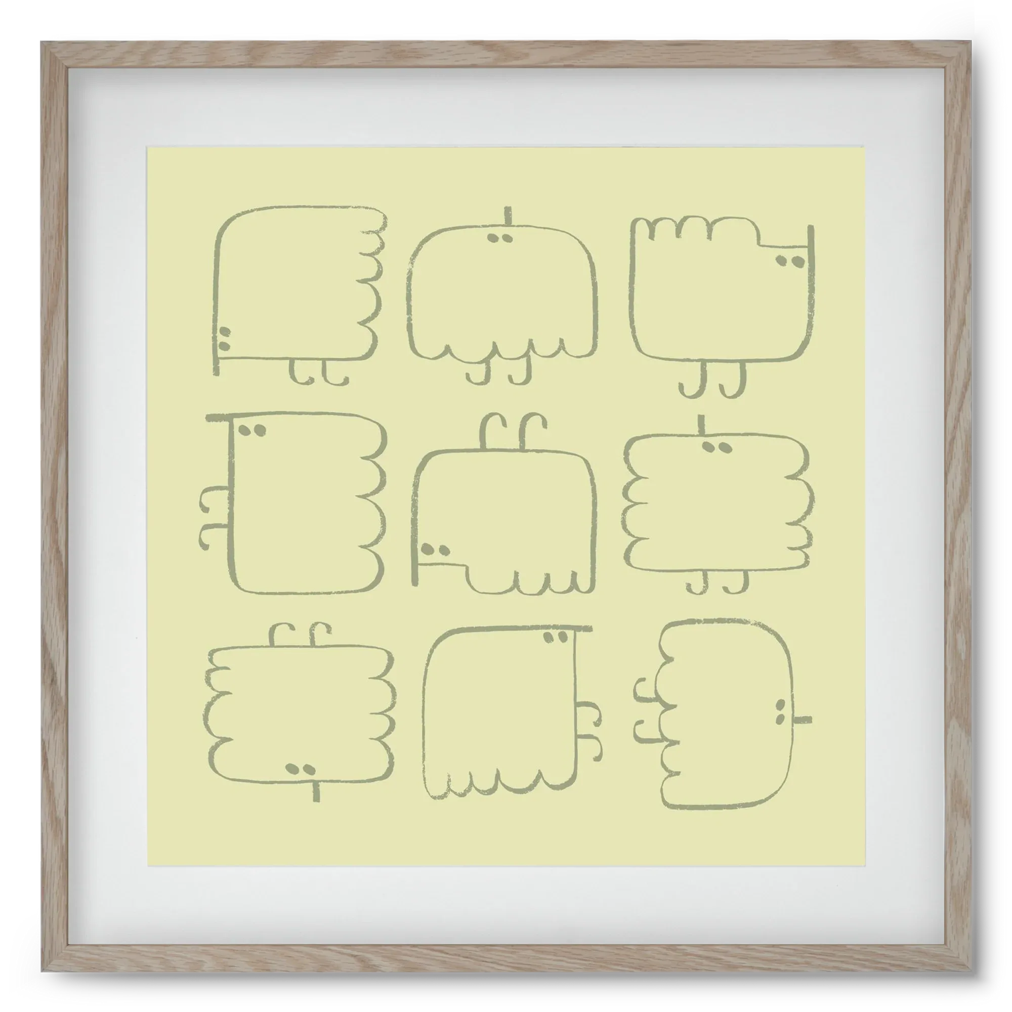 Funny Bird (light green) - artbridge
