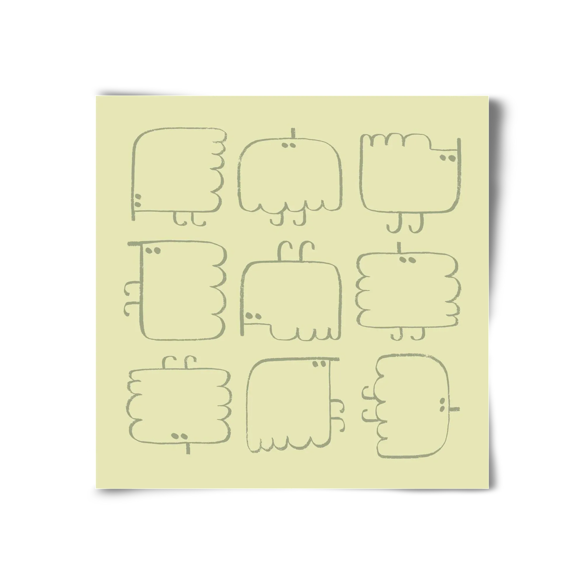 Funny Bird (light green) - artbridge