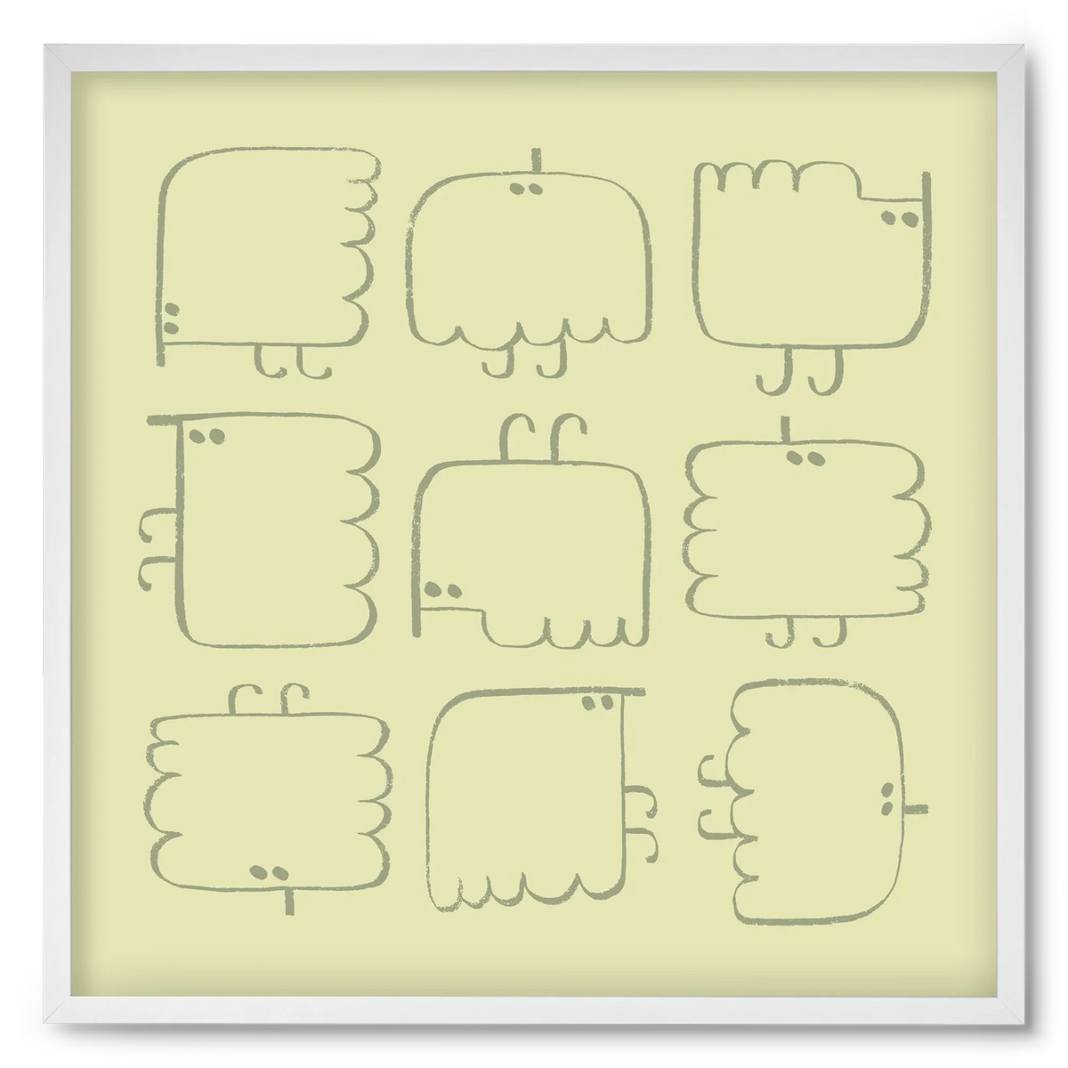 Funny Bird (light green) - artbridge