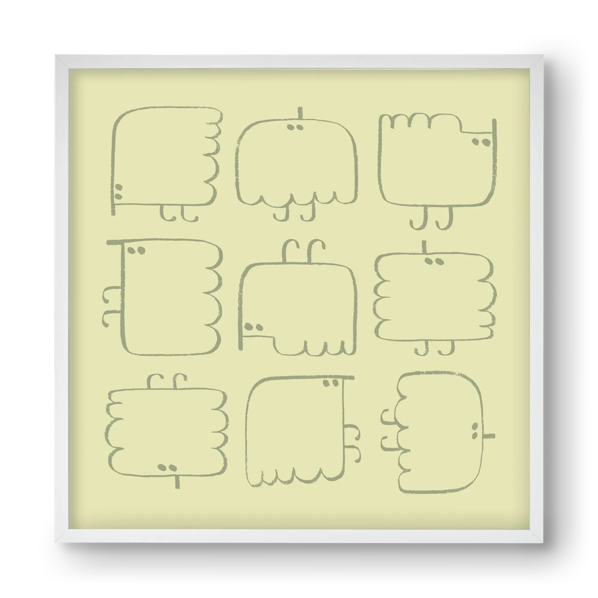 Funny Bird (light green) - artbridge